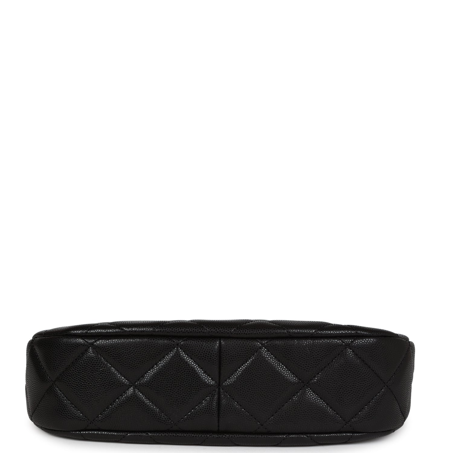 Chanel Hobo Bag Black Shiny Caviar Brushed Gold Hardware
