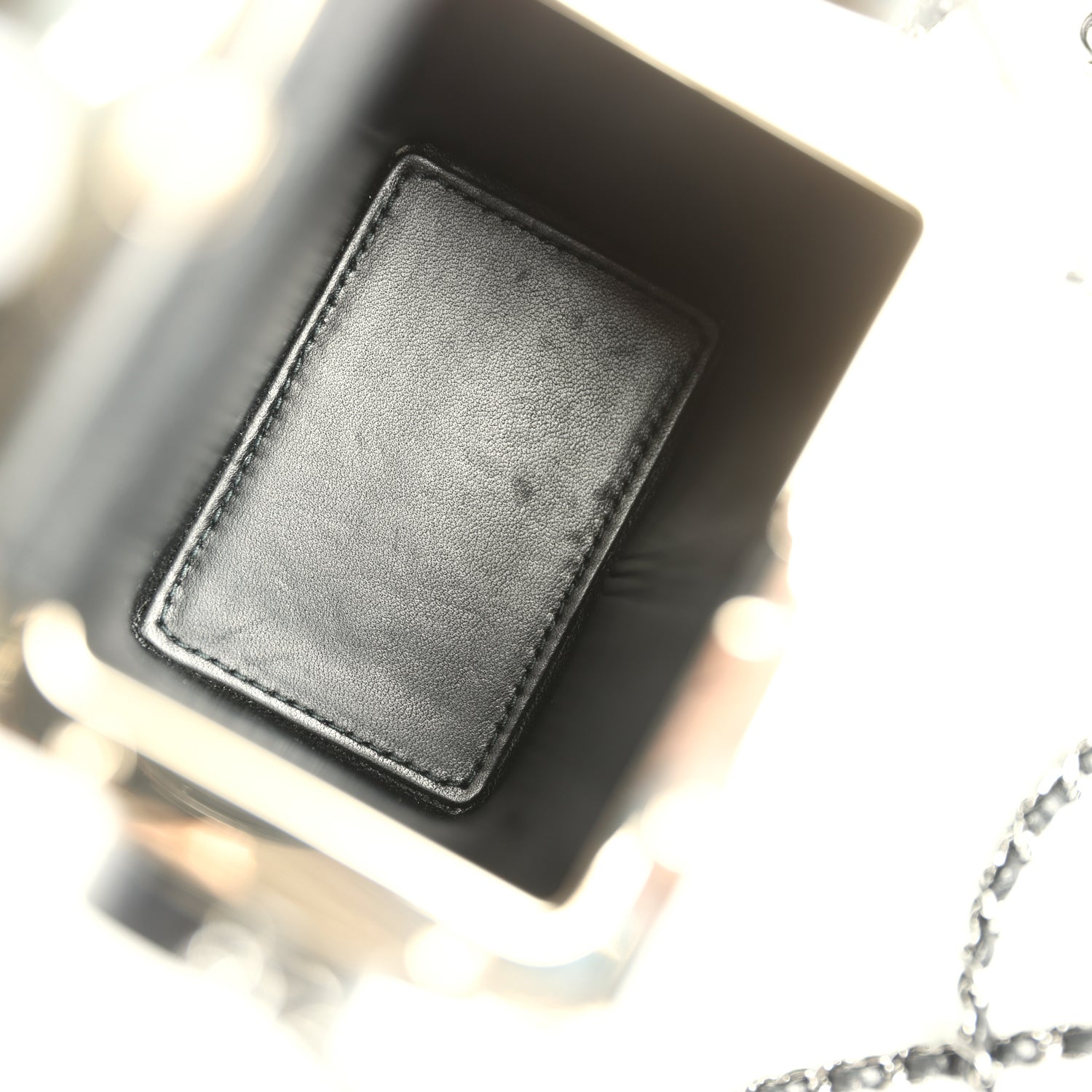 Pre-owned Chanel Limited Edition Robot Minaudière Bag Black Plexiglass and Crystals Ruthenium Hardware