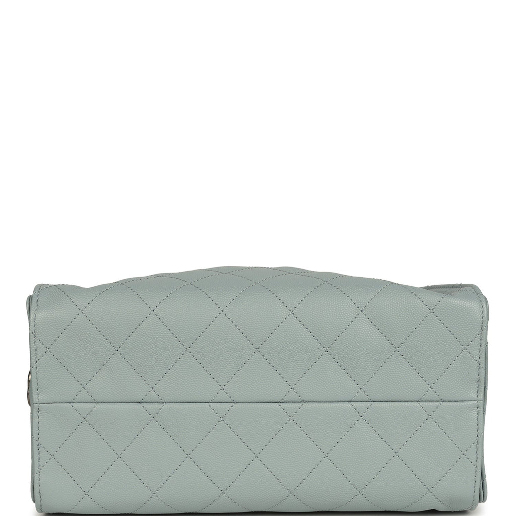 Chanel Small 25 Hobo Bag Light Blue Caviar Aged Ruthenium Hardware