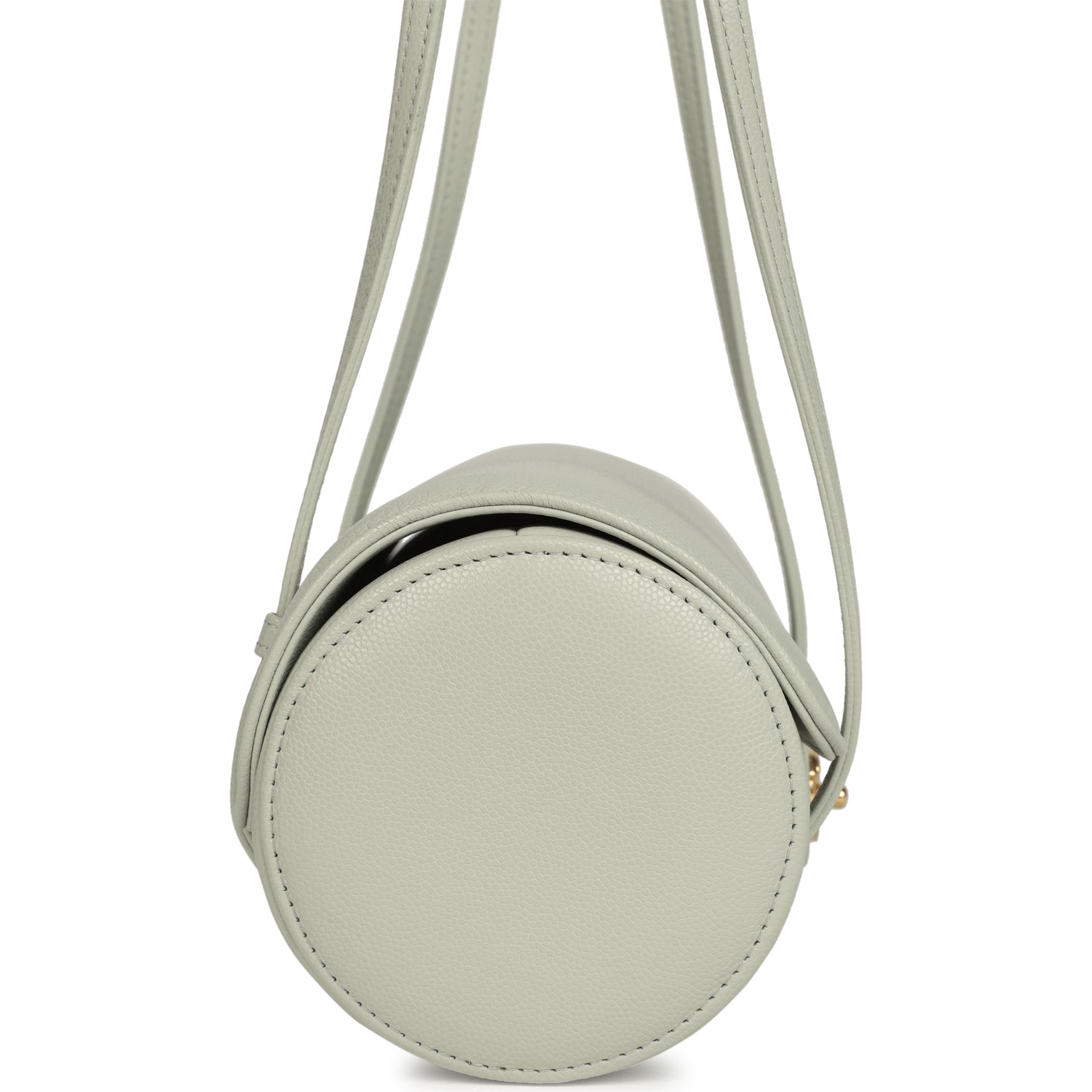 Chanel Preppy Coco Bowling Bag Light Green Shiny Caviar Brushed Gold Hardware