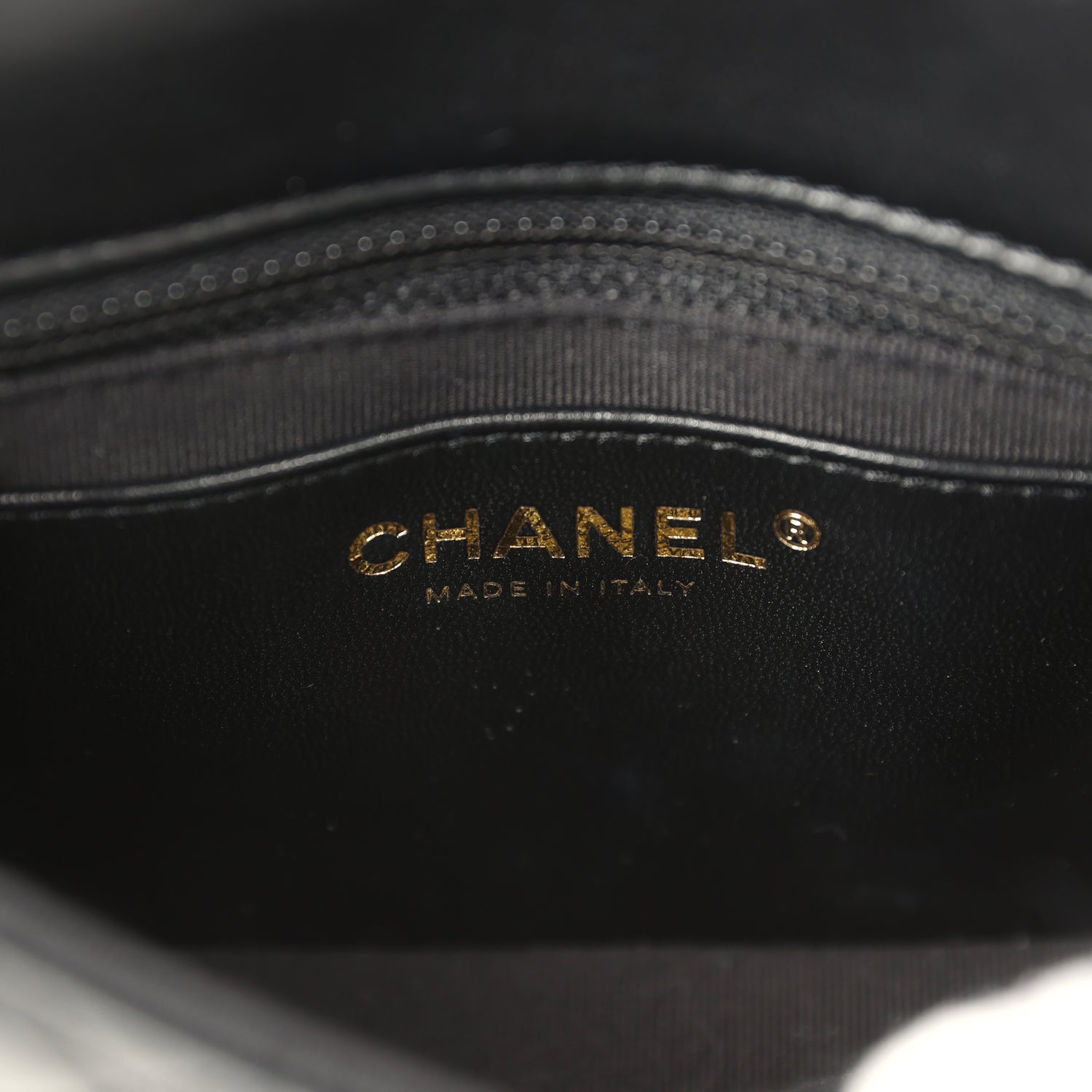 Pre-owned Chanel Heart Charms Mini Square Flap Bag Black Lambskin Enamel Light Gold Hardware