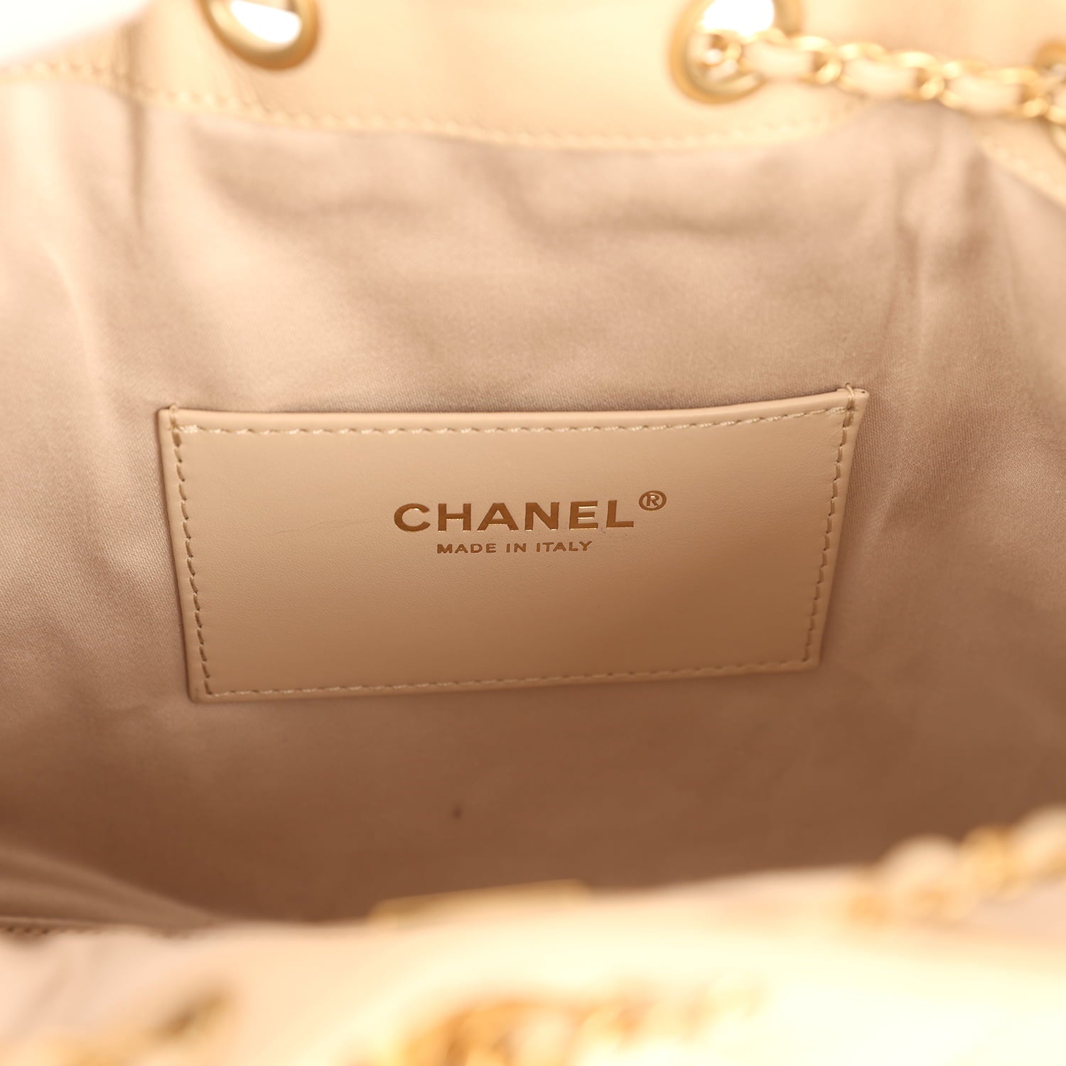 Pre-owned Chanel Small 25 Hobo Bag Beige Caviar Antique Gold Hardware