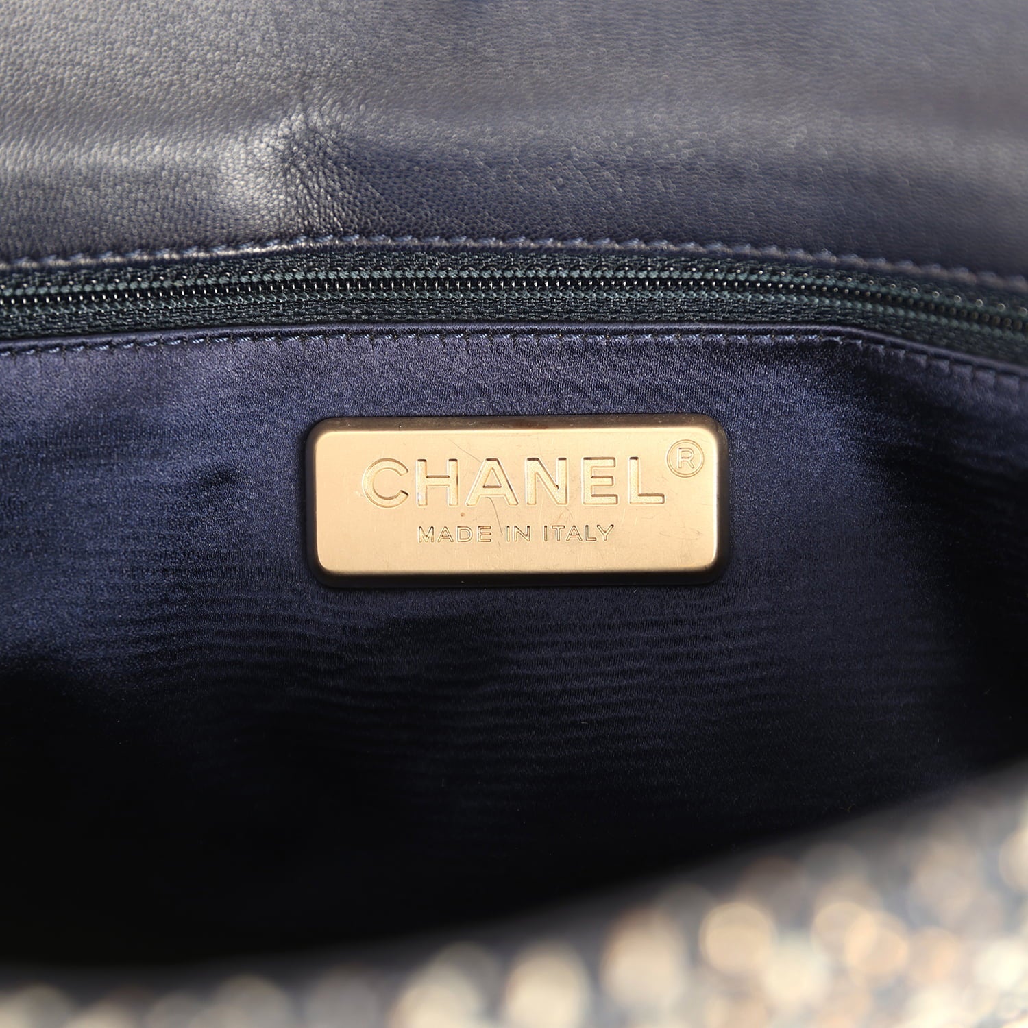 Chanel Small Westminster Pearl Flap Bag Black, Gold, White Tweed Brushed Gold Hardware