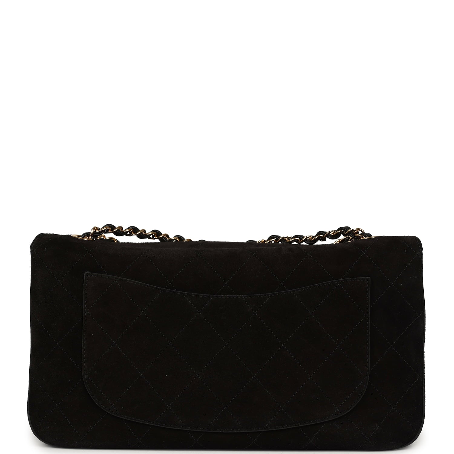 Chanel Maxi "Souplissimo" Small Flap Bag Black Suede Gold Hardware