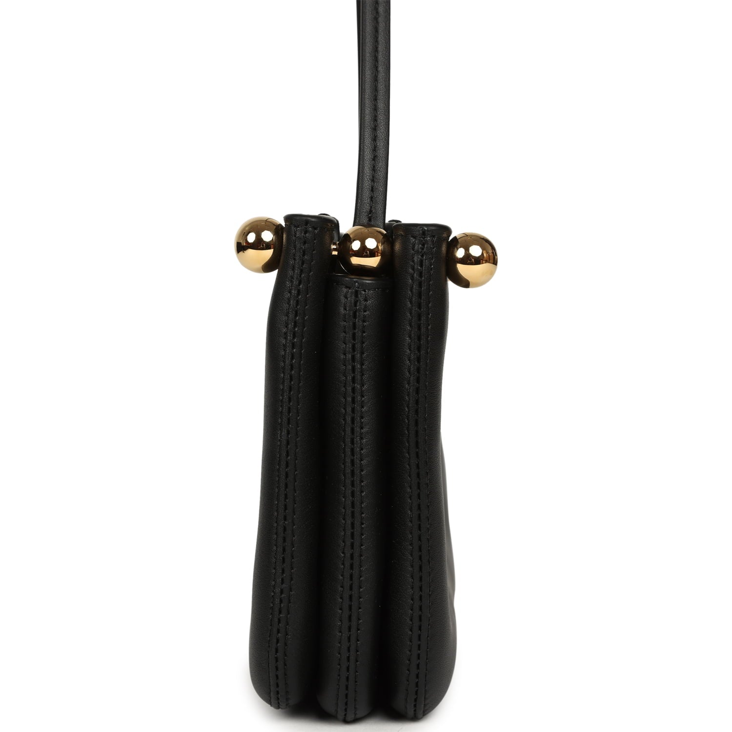 Chanel "Chic Studs" Clutch Bag Black Lambskin Gold Hardware