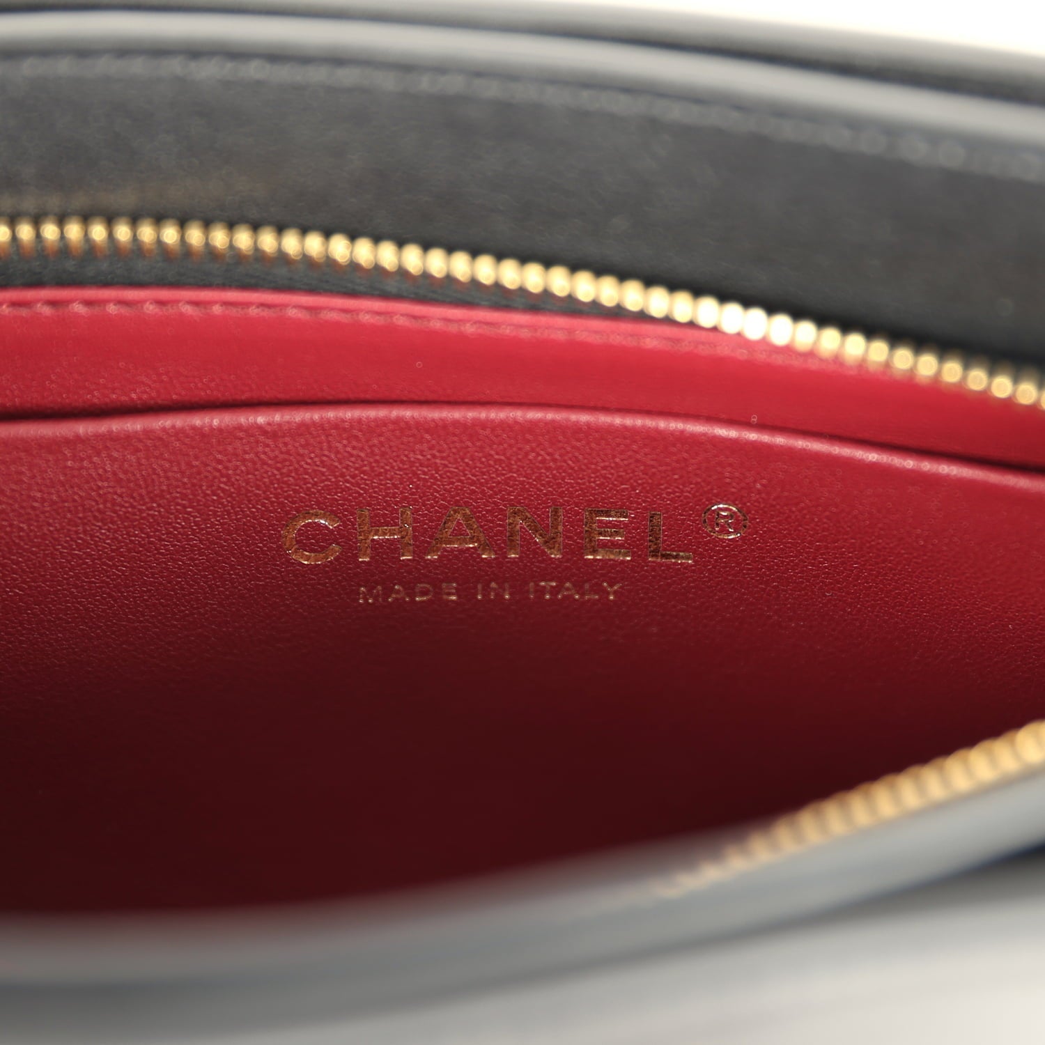 Chanel "Chic Studs" Clutch Bag Black Lambskin Gold Hardware