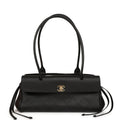 Chanel Small "Urban Essential" East West Shopping Tote Black Caviar Gold Hardware