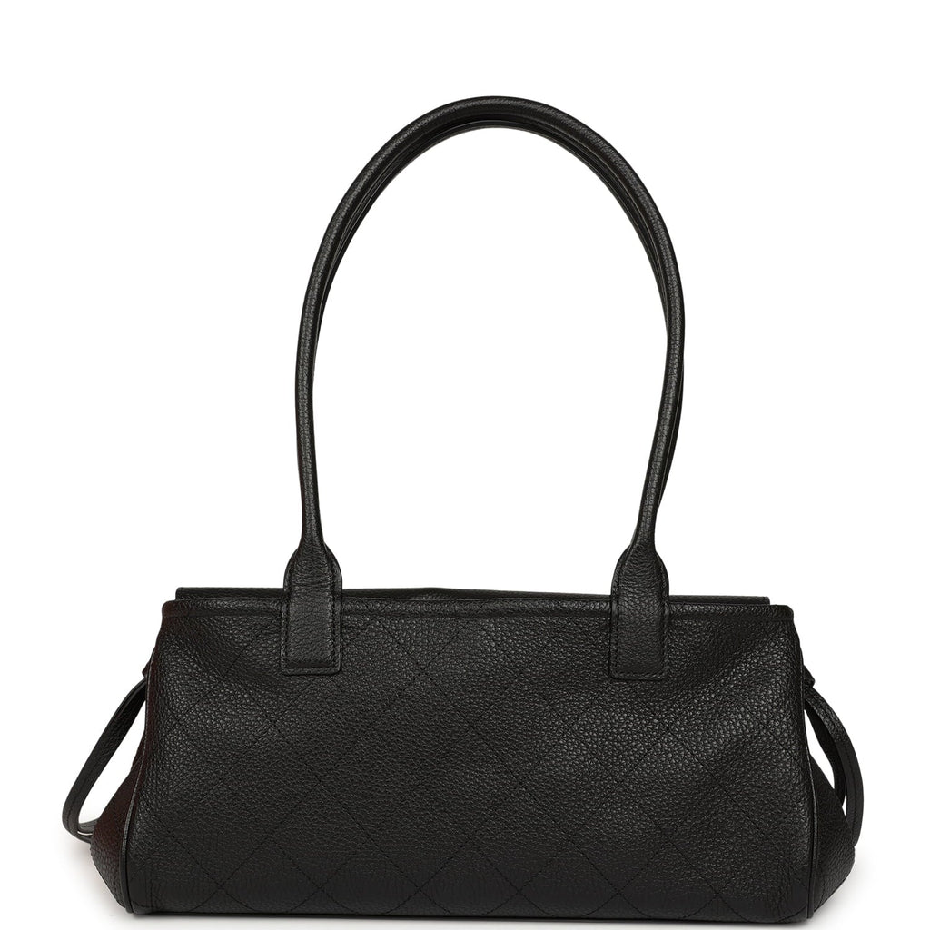 Chanel Small "Urban Essential" East West Shopping Tote Black Caviar Gold Hardware