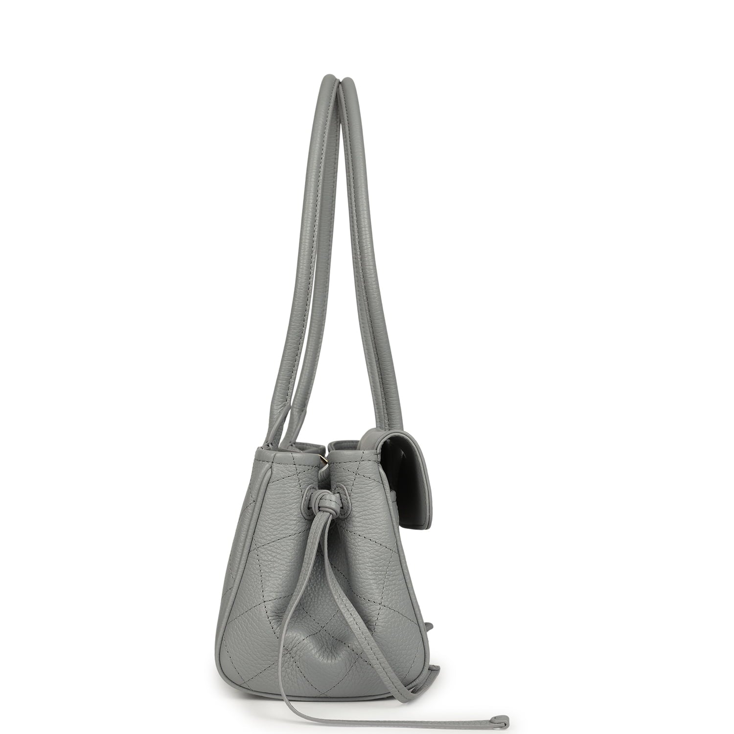 Chanel Small "Urban Essential" East West Shopping Tote Light Grey Caviar Gold Hardware