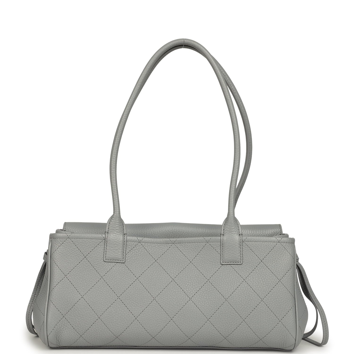 Chanel Small "Urban Essential" East West Shopping Tote Light Grey Caviar Gold Hardware