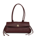 Chanel Small "Urban Essential" East West Shopping Tote Dark Burgundy Caviar Gold Hardware