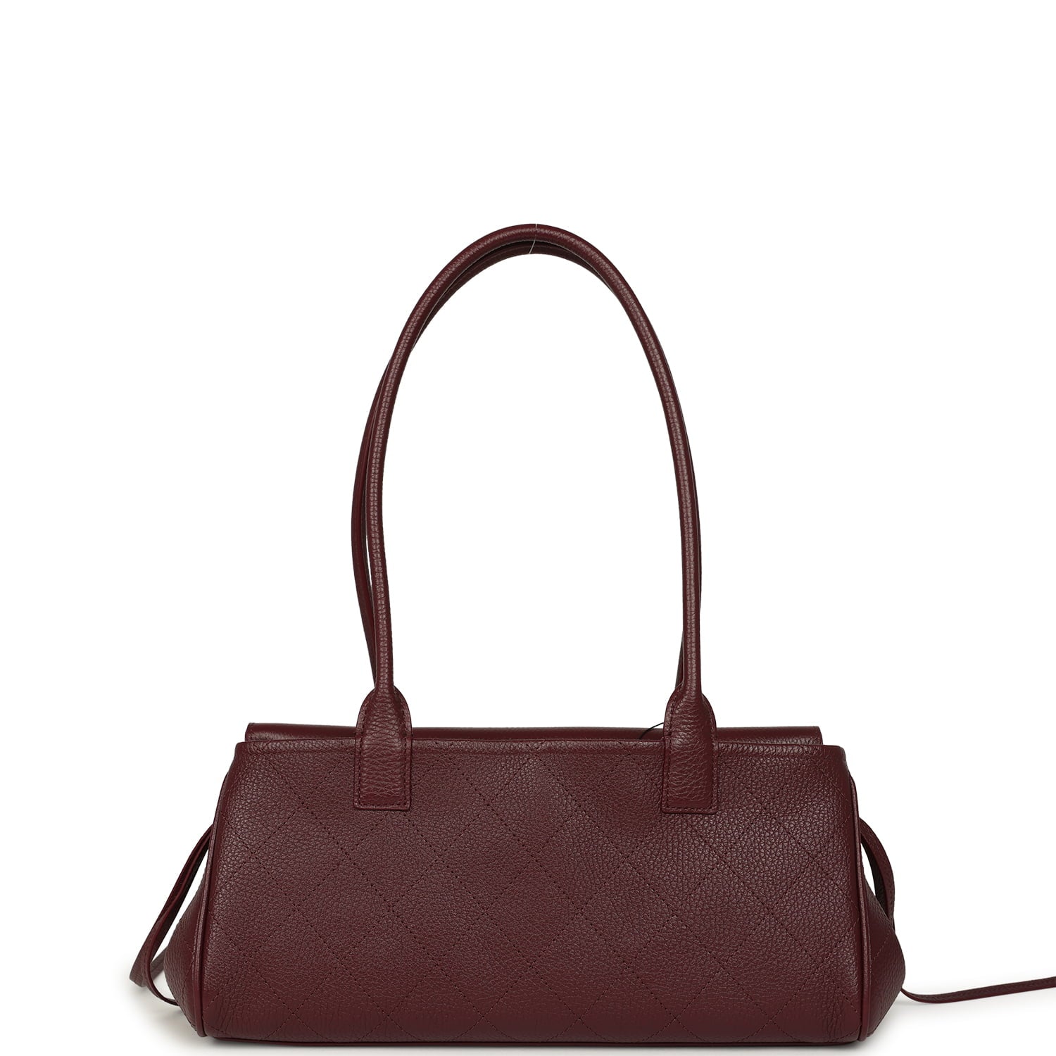 Chanel Small "Urban Essential" East West Shopping Tote Dark Burgundy Caviar Gold Hardware