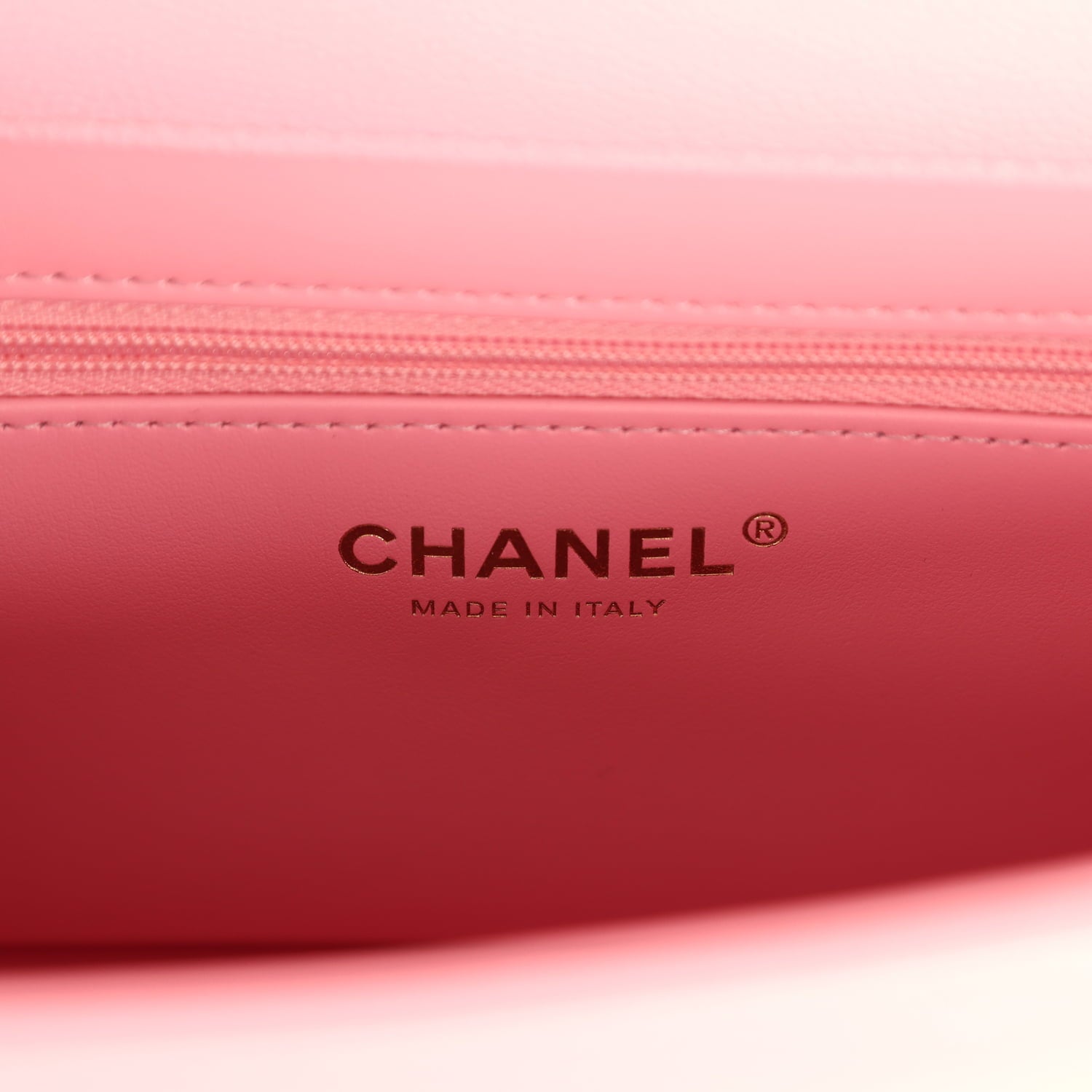 Chanel Small Preppy Coco Flap Bag Pink Shiny Caviar Brushed Gold Hardware