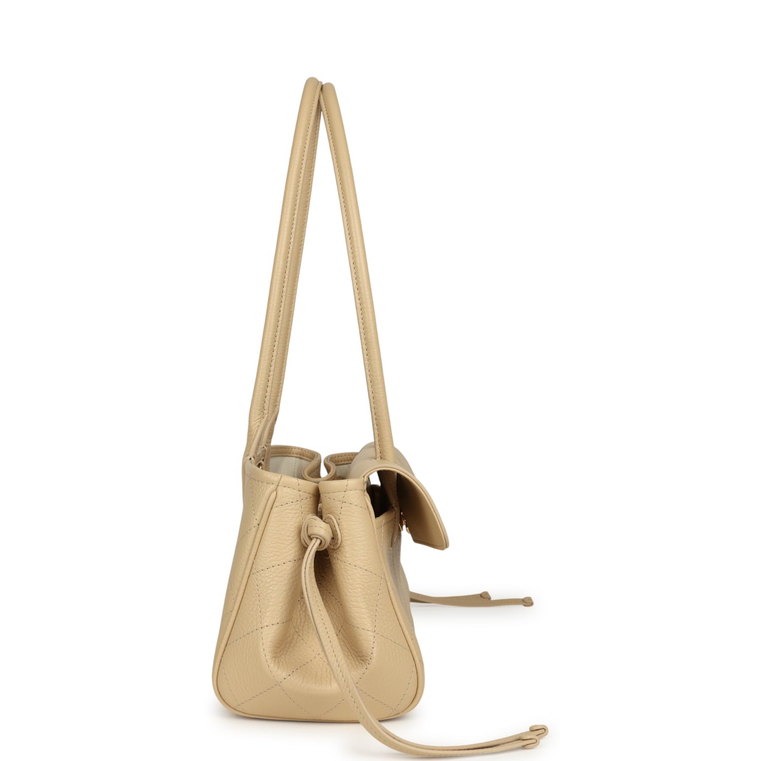 Chanel Small "Urban Essential" East West Shopping Tote Light Beige Caviar Gold Hardware