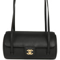 Chanel Preppy Coco Bowling Bag Black Shiny Caviar Brushed Gold Hardware