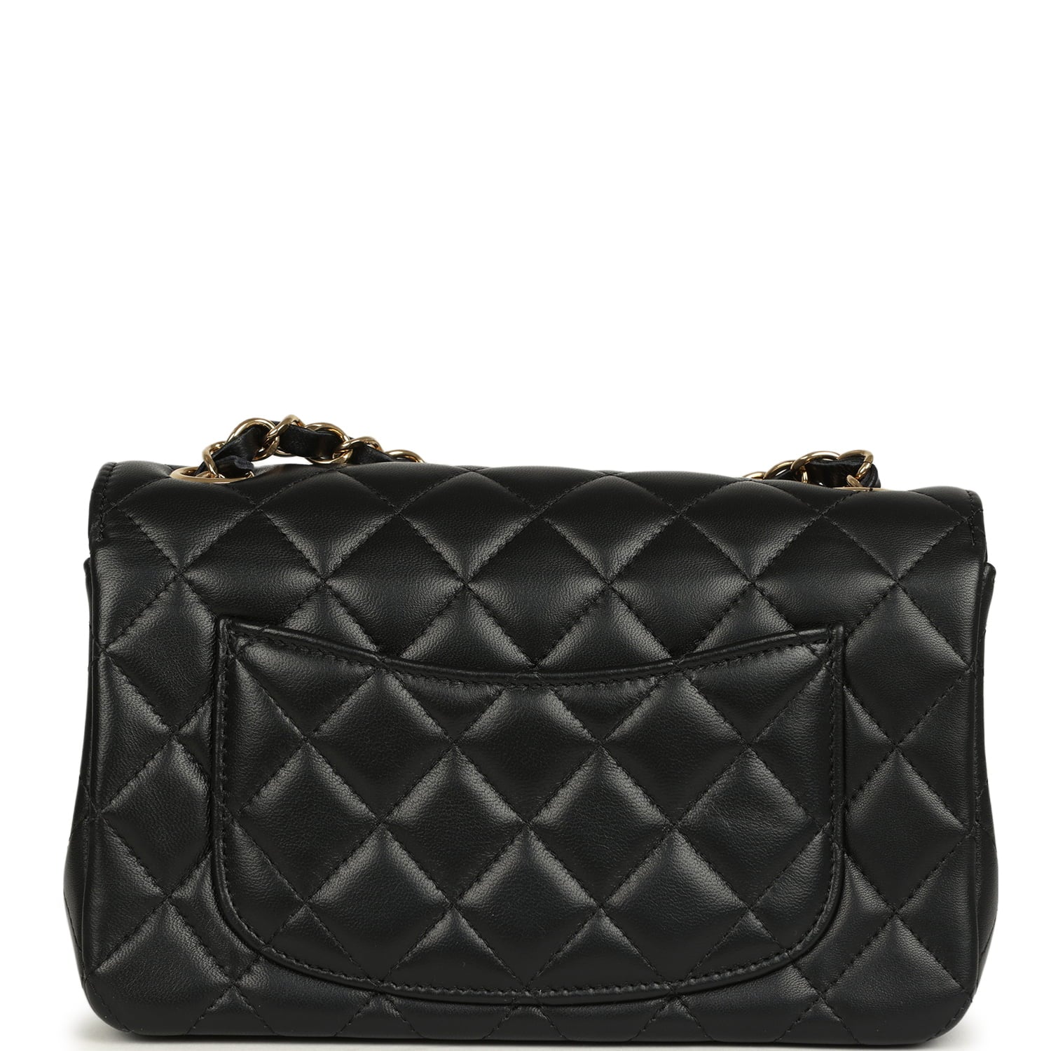 Chanel Mini Classic "Space Charms" Rectangular Flap Bag Black Lambskin Gold Hardware