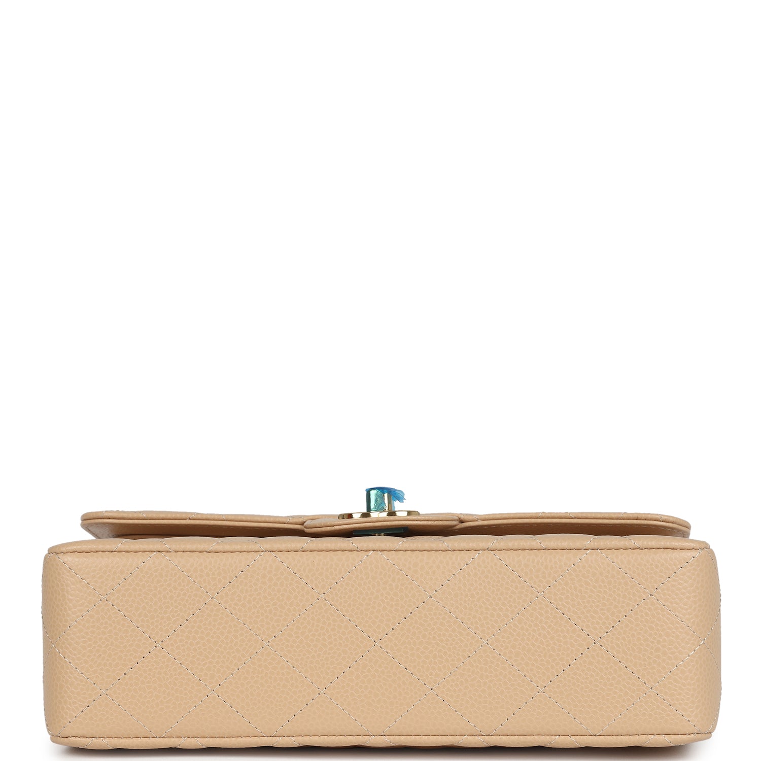 Chanel Small Classic Double Flap Bag Beige Caviar Gold Hardware