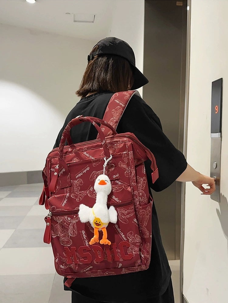 Student Schoolbag Double Back College Style Casual Portable Large Capacity Backpack ZK419