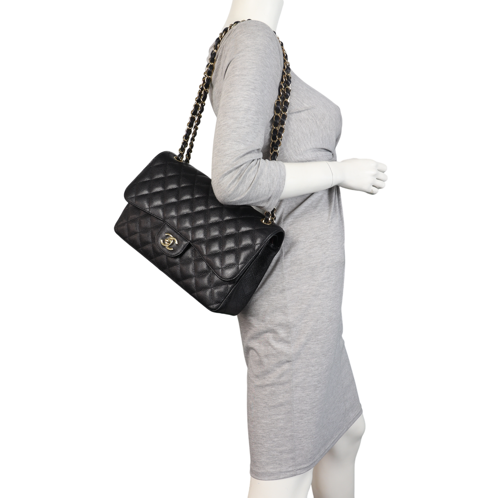 Chanel Classic Double Flap Jumbo Caviar