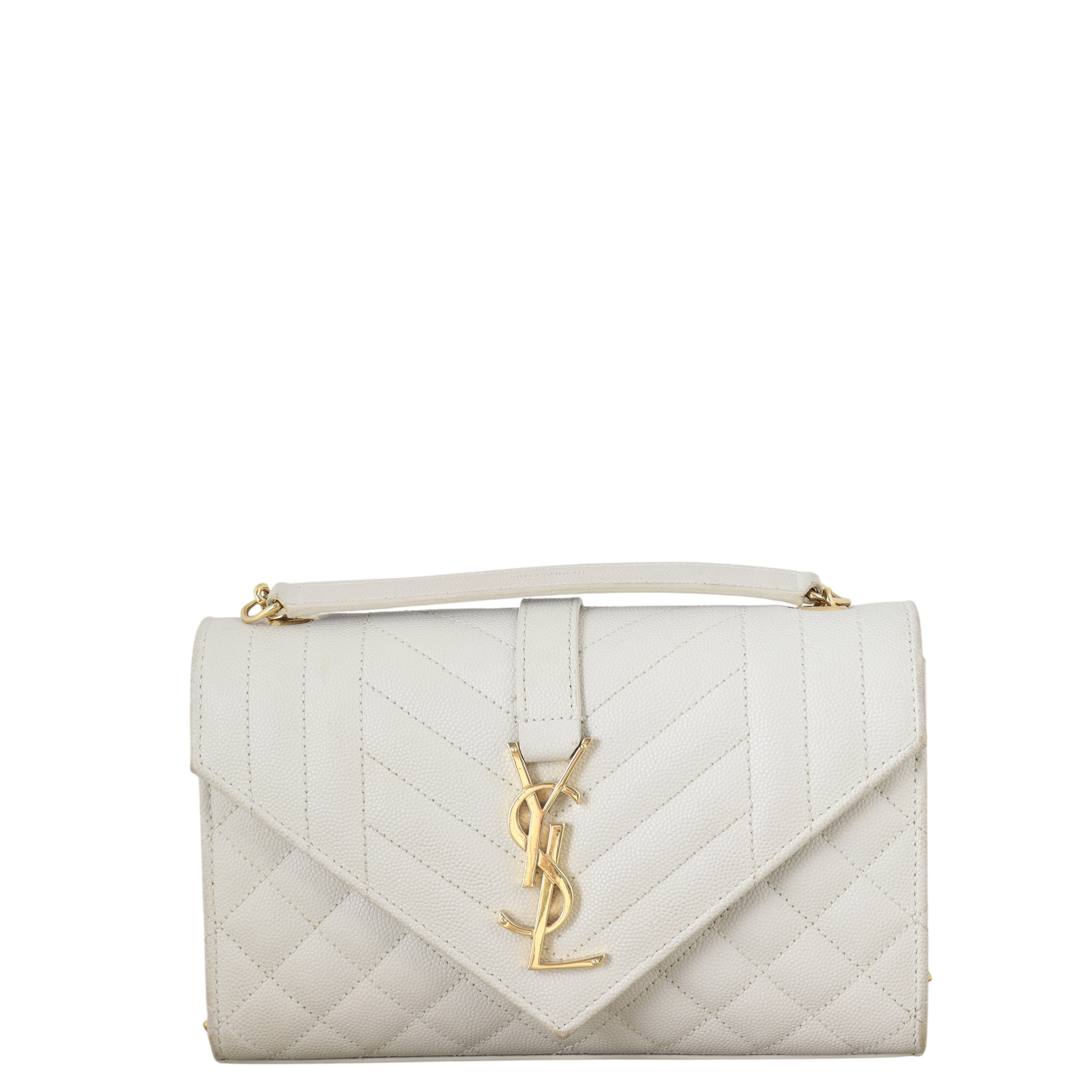 Saint Laurent Monogram Mix Matelasse Envelope Chain Bag Small