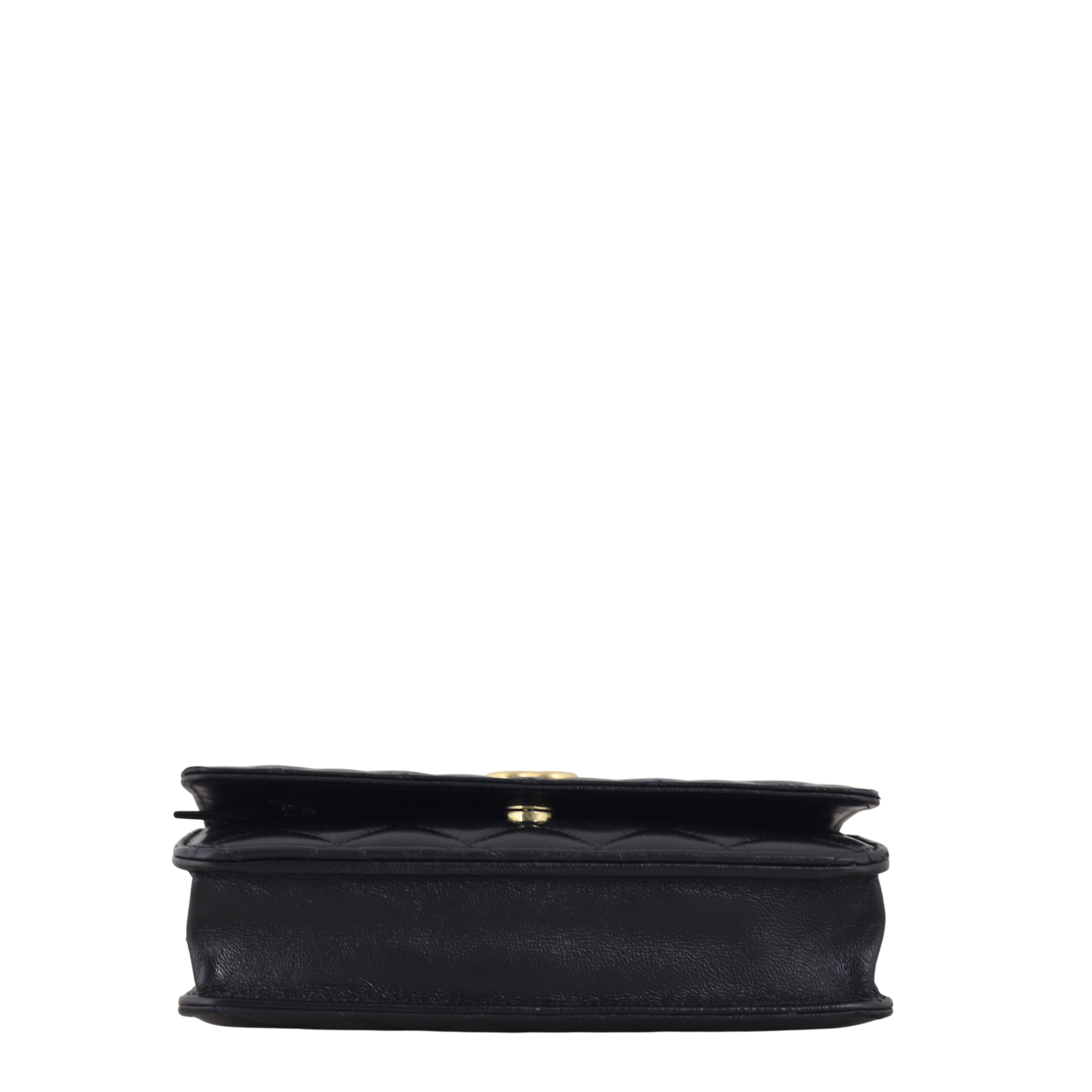 Chanel Logo Top Handle Wallet on Chain