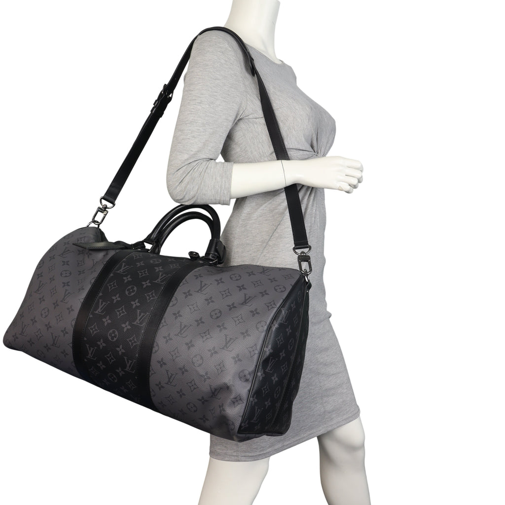 Louis Vuitton Keepall 50 Bandouliere Monogram Eclipse Reverse