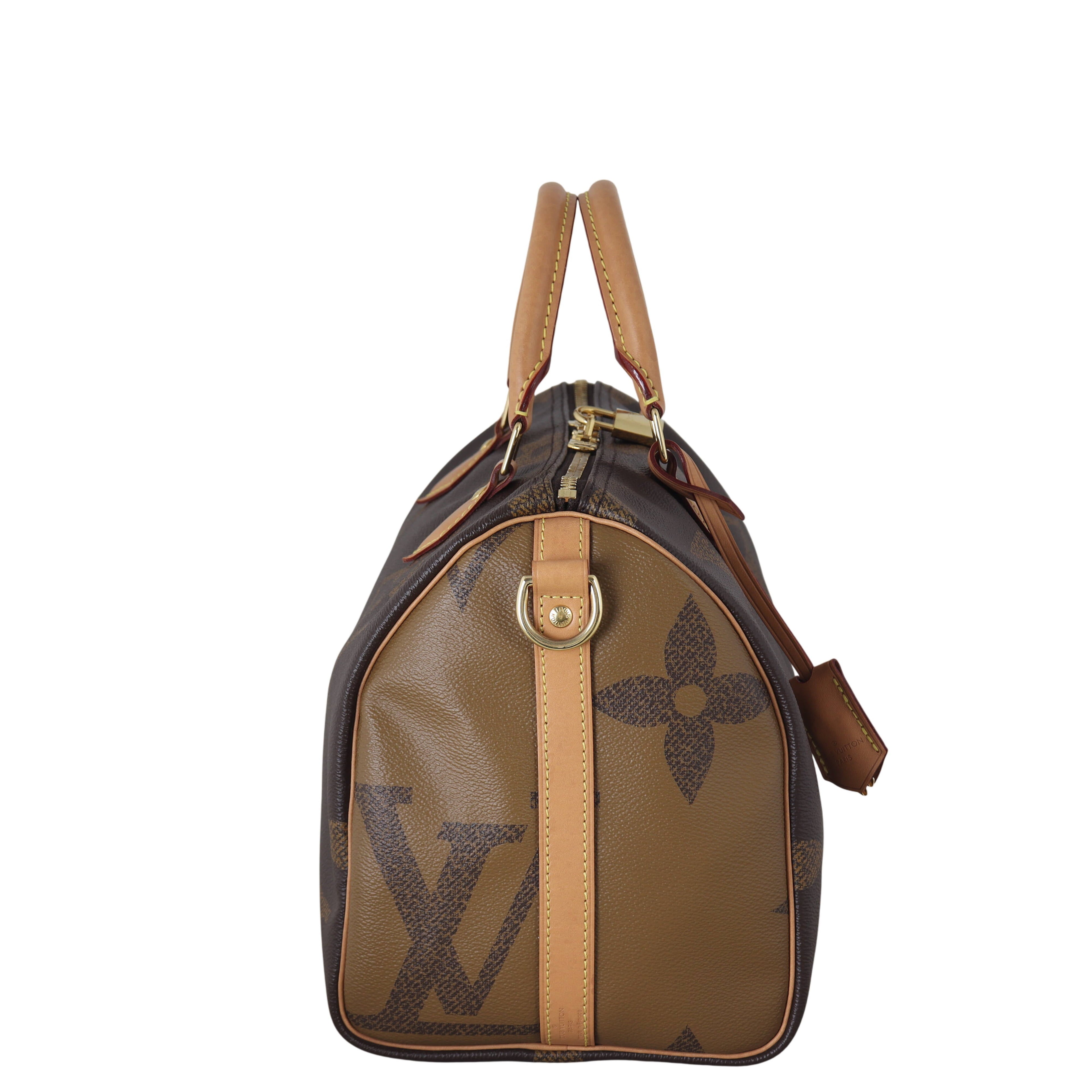 Louis Vuitton Speedy 30 Bandouliere Monogram Reverse Giant