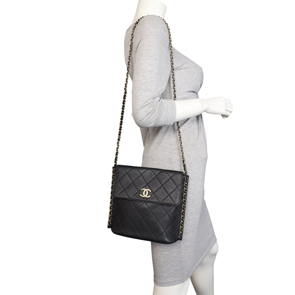 Chanel Quilted Hobo Bag Small