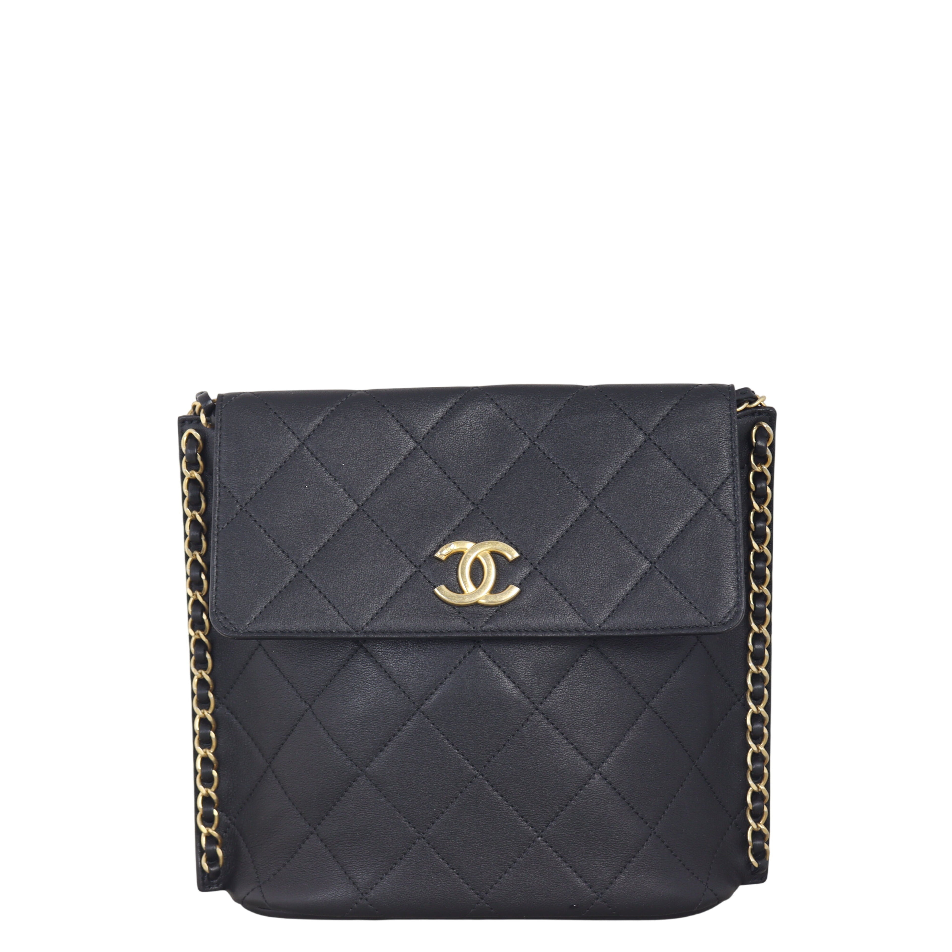 Chanel Quilted Hobo Bag Small