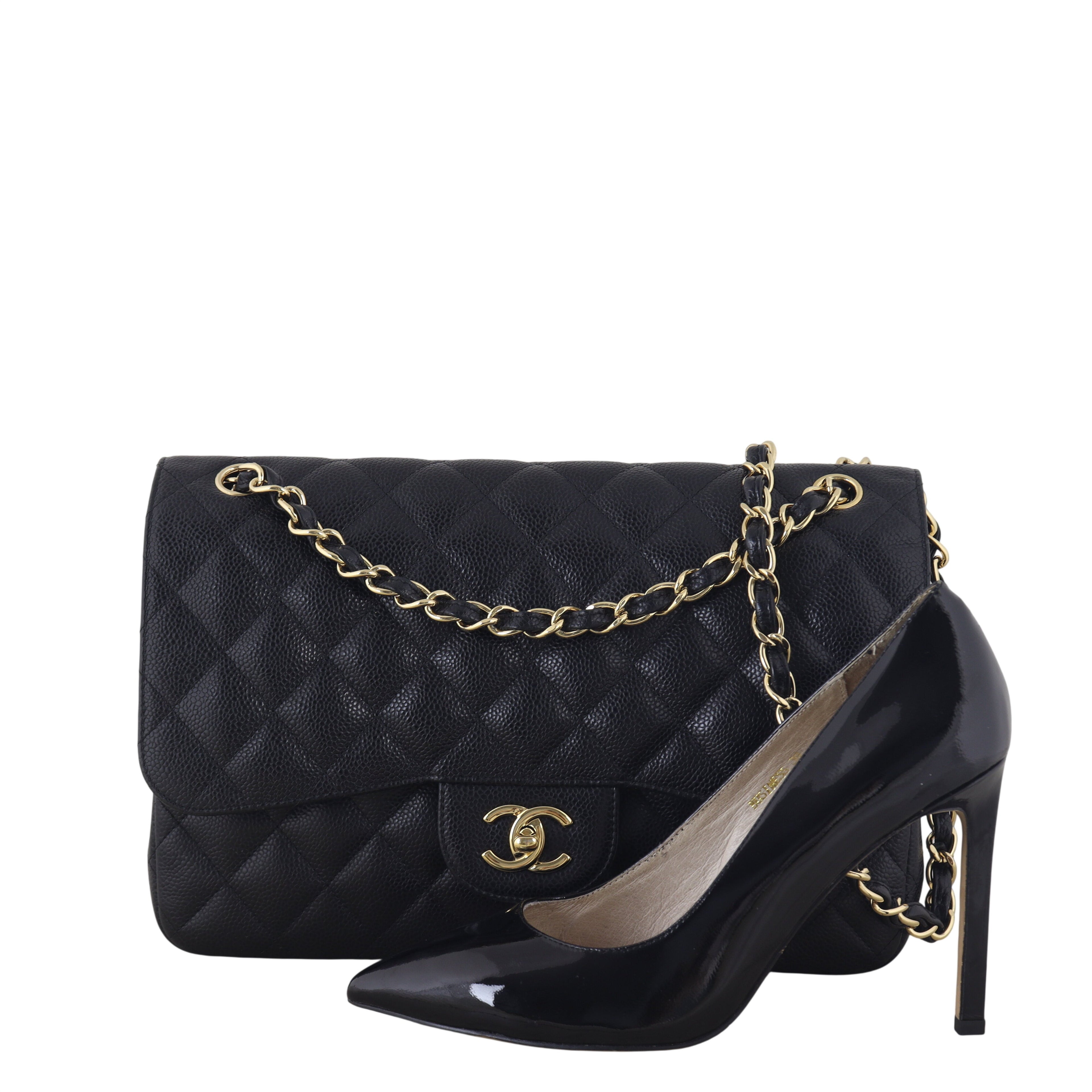 Chanel Classic Double Flap Jumbo Caviar