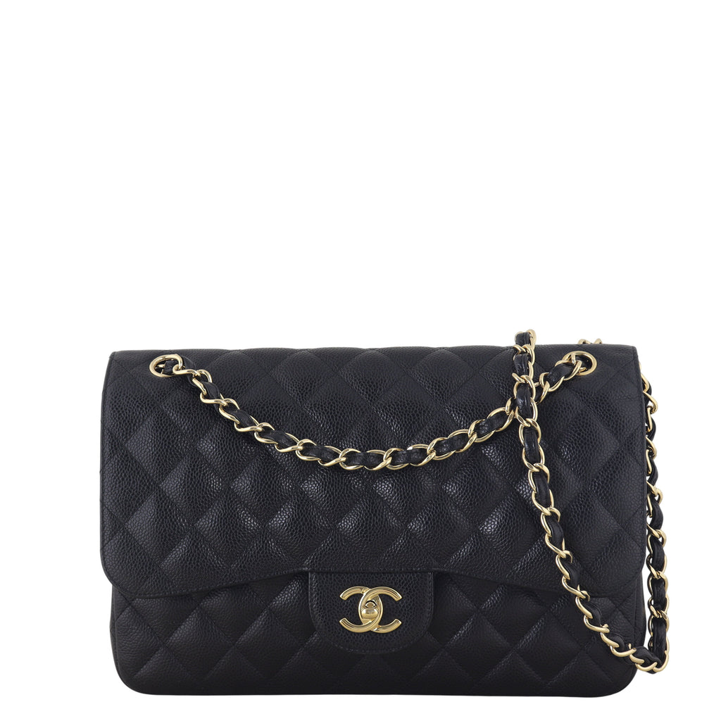 Chanel Classic Double Flap Jumbo Caviar