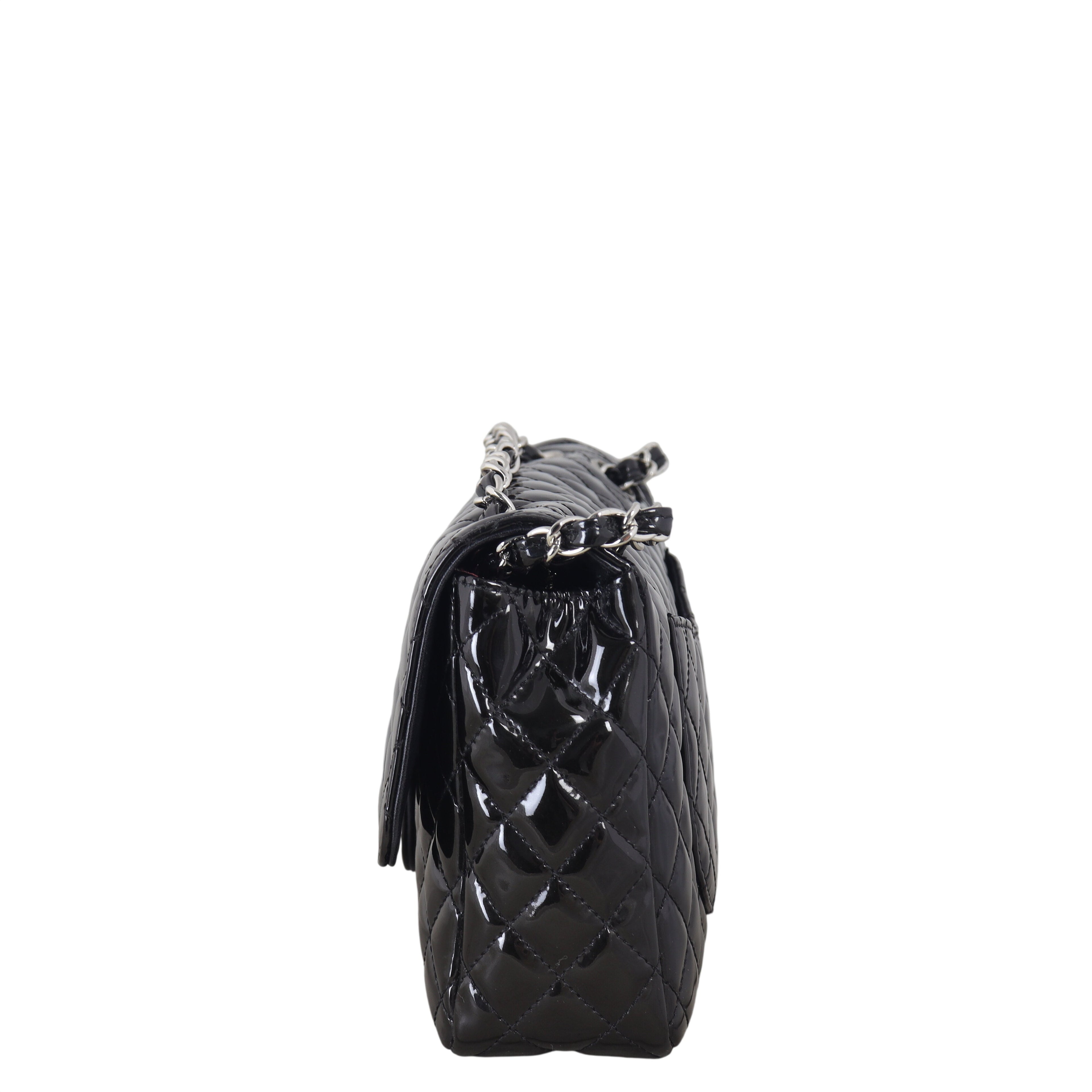 Chanel Secret Label Single Flap Medium Patent