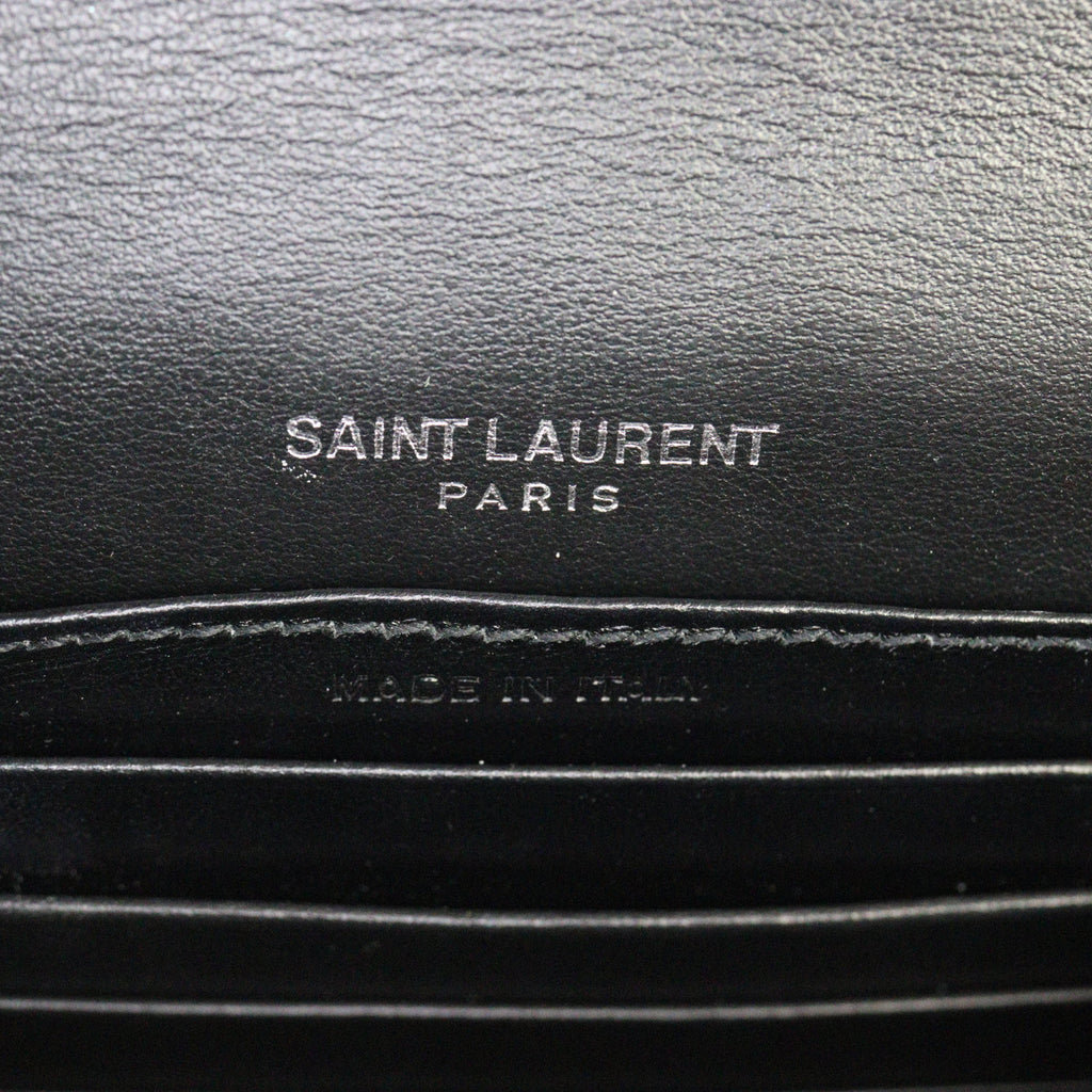 Saint Laurent Sunset Mini Croc-Embossed