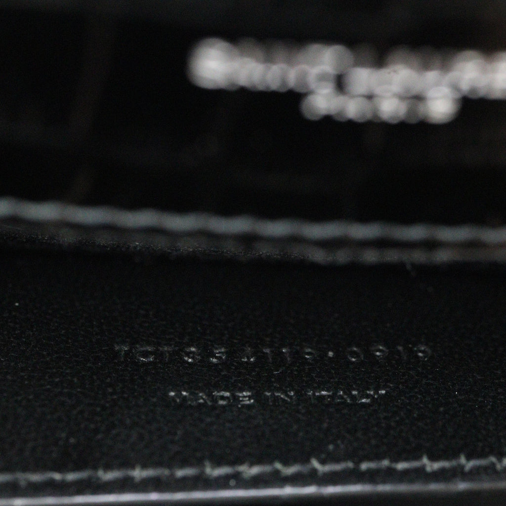 Saint Laurent Kate Tassel Chain Bag Medium Croc-Embossed