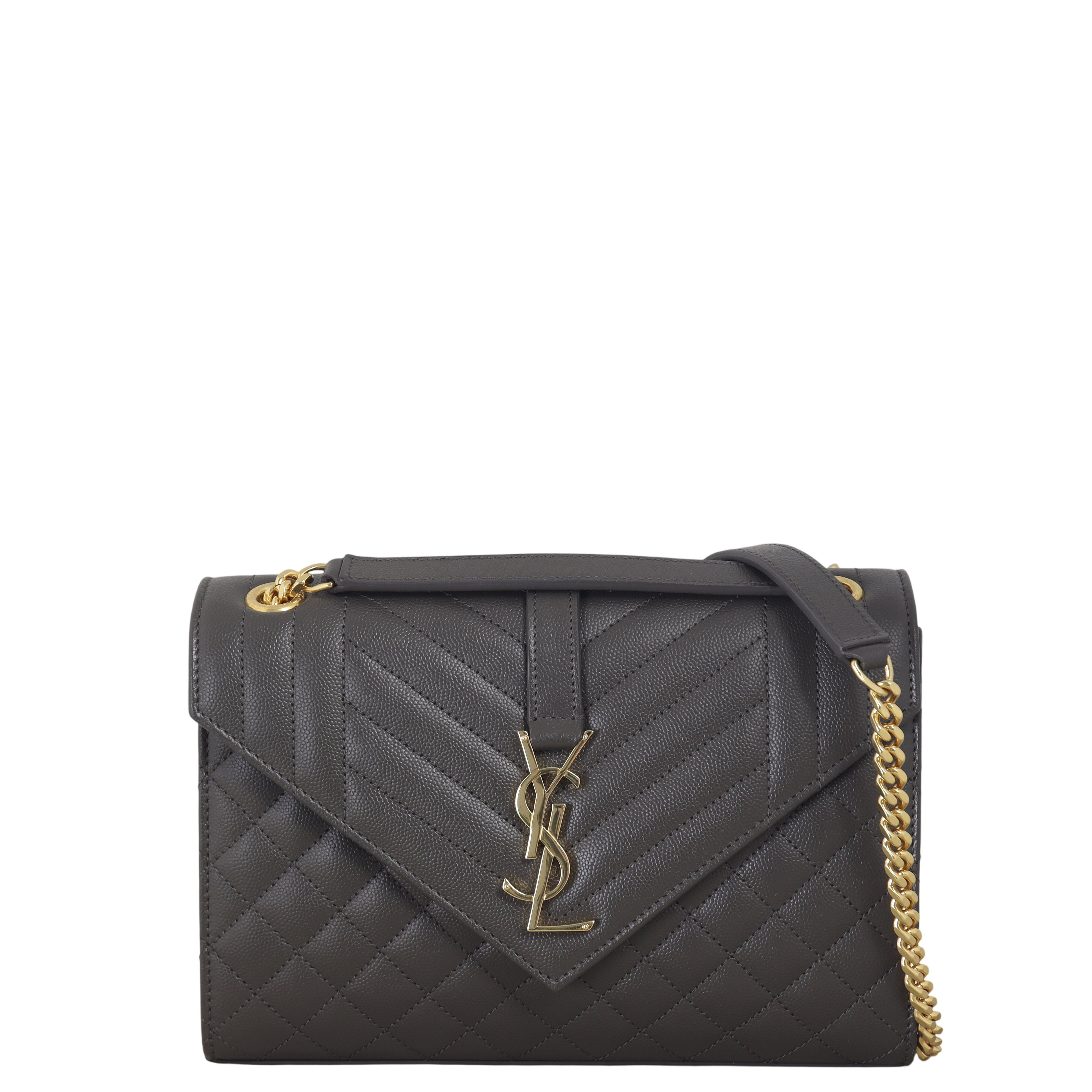 Saint Laurent Monogram Mix Matelasse Envelope Chain Bag Medium
