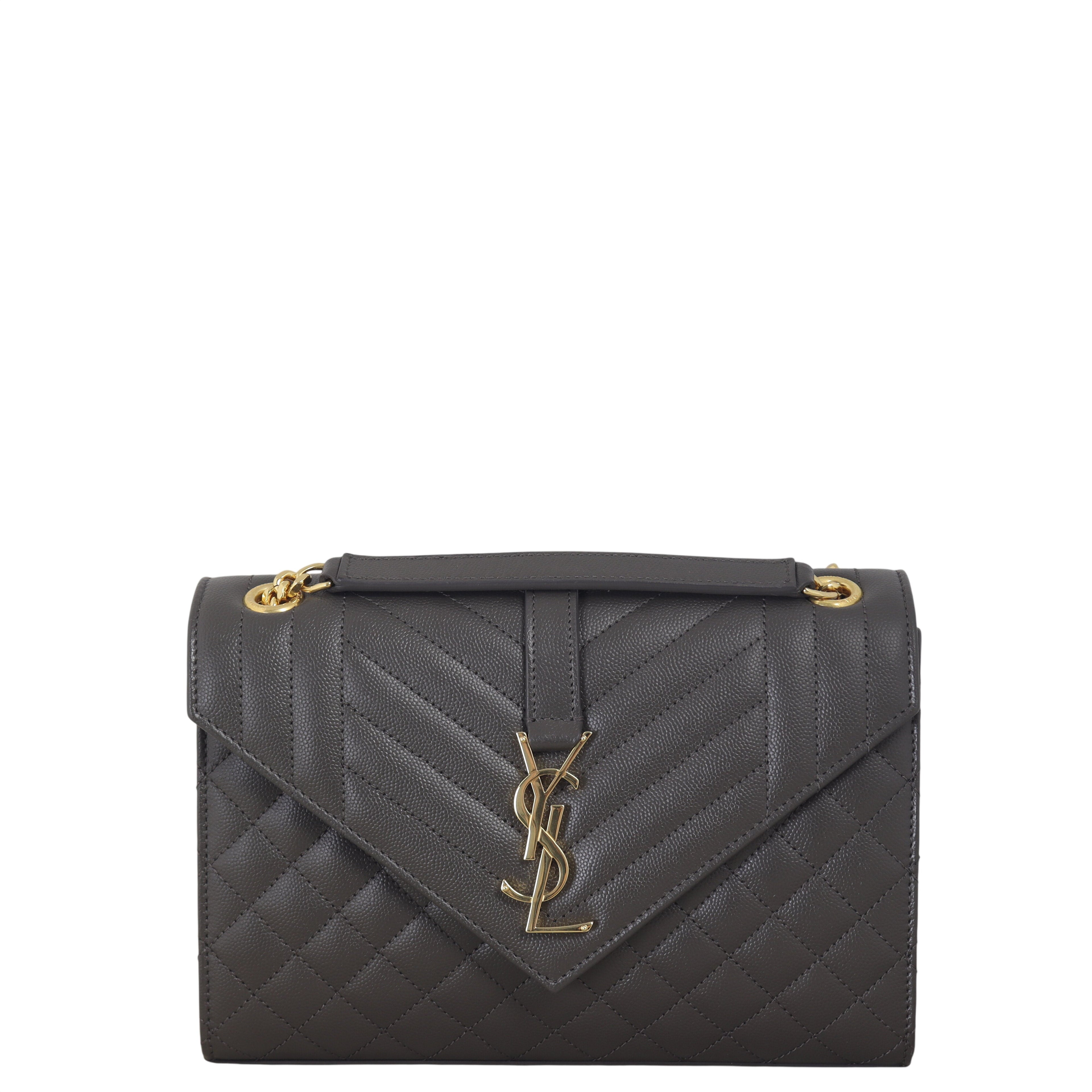 Saint Laurent Monogram Mix Matelasse Envelope Chain Bag Medium
