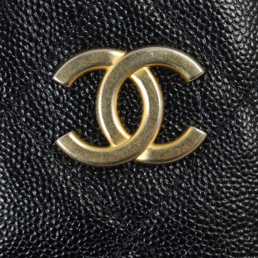 Chanel CC Trapezoid Chain Shopping Tote Small