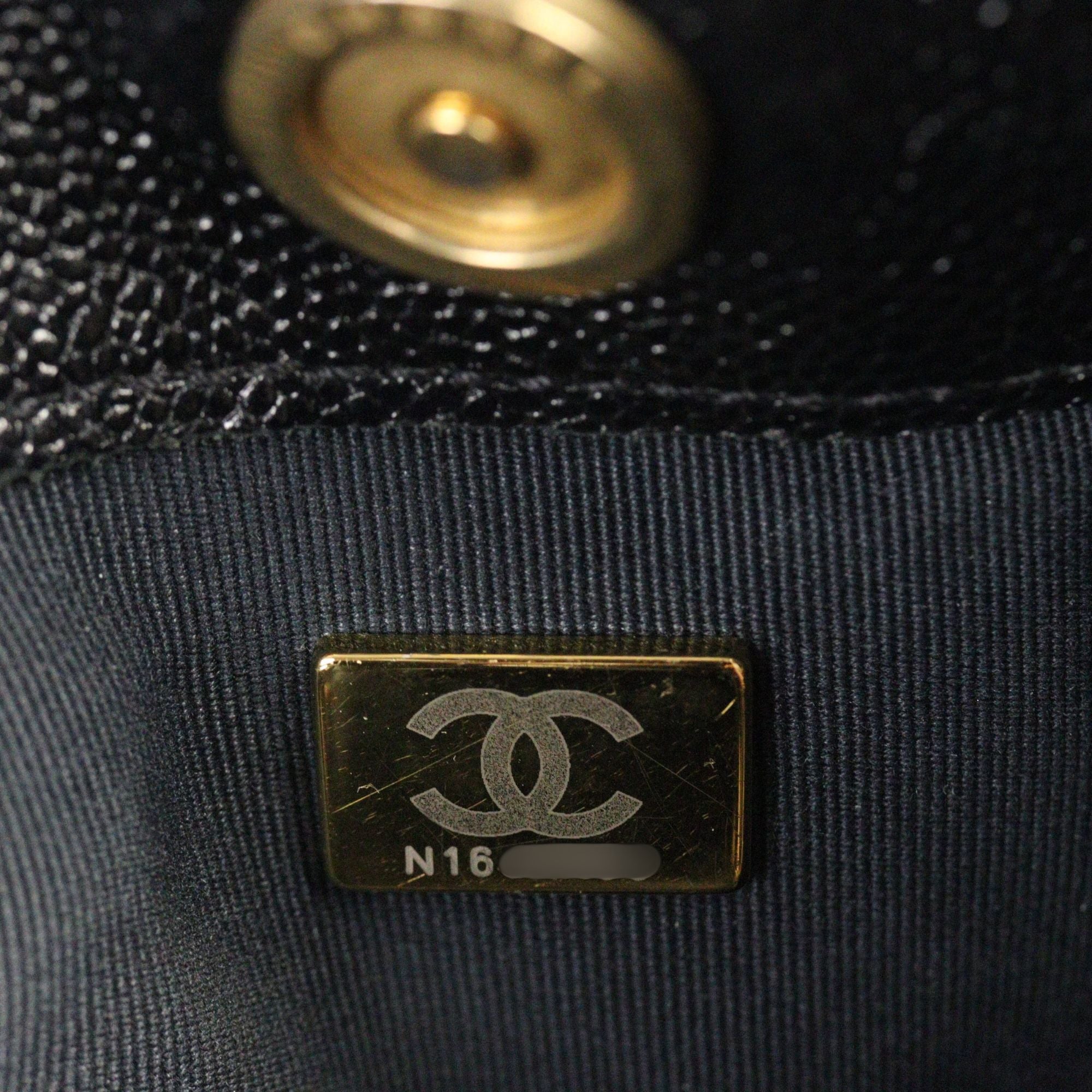Chanel CC Trapezoid Chain Shopping Tote Small