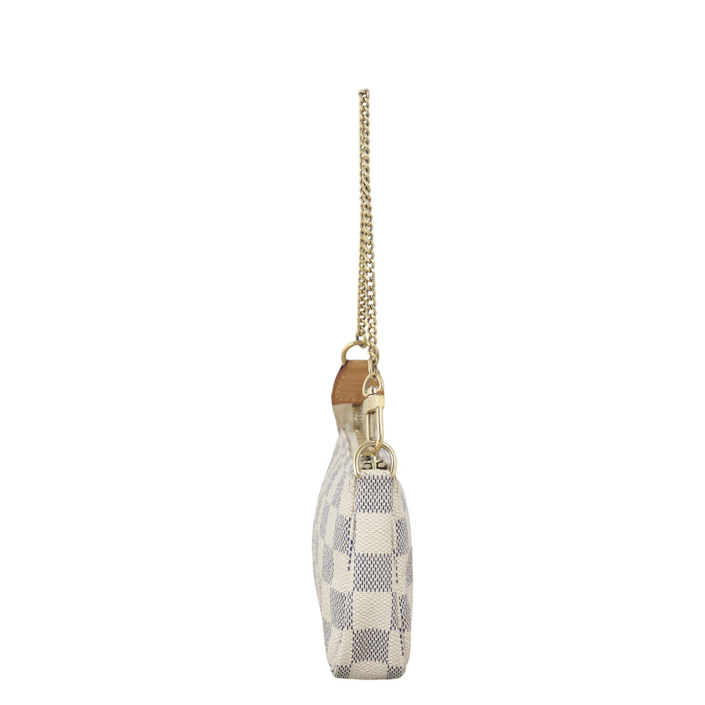 Louis Vuitton Mini Pochette Accessories Damier Azur