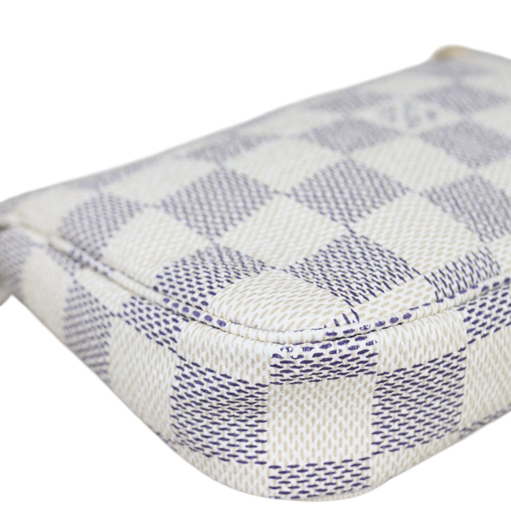 Louis Vuitton Mini Pochette Accessories Damier Azur