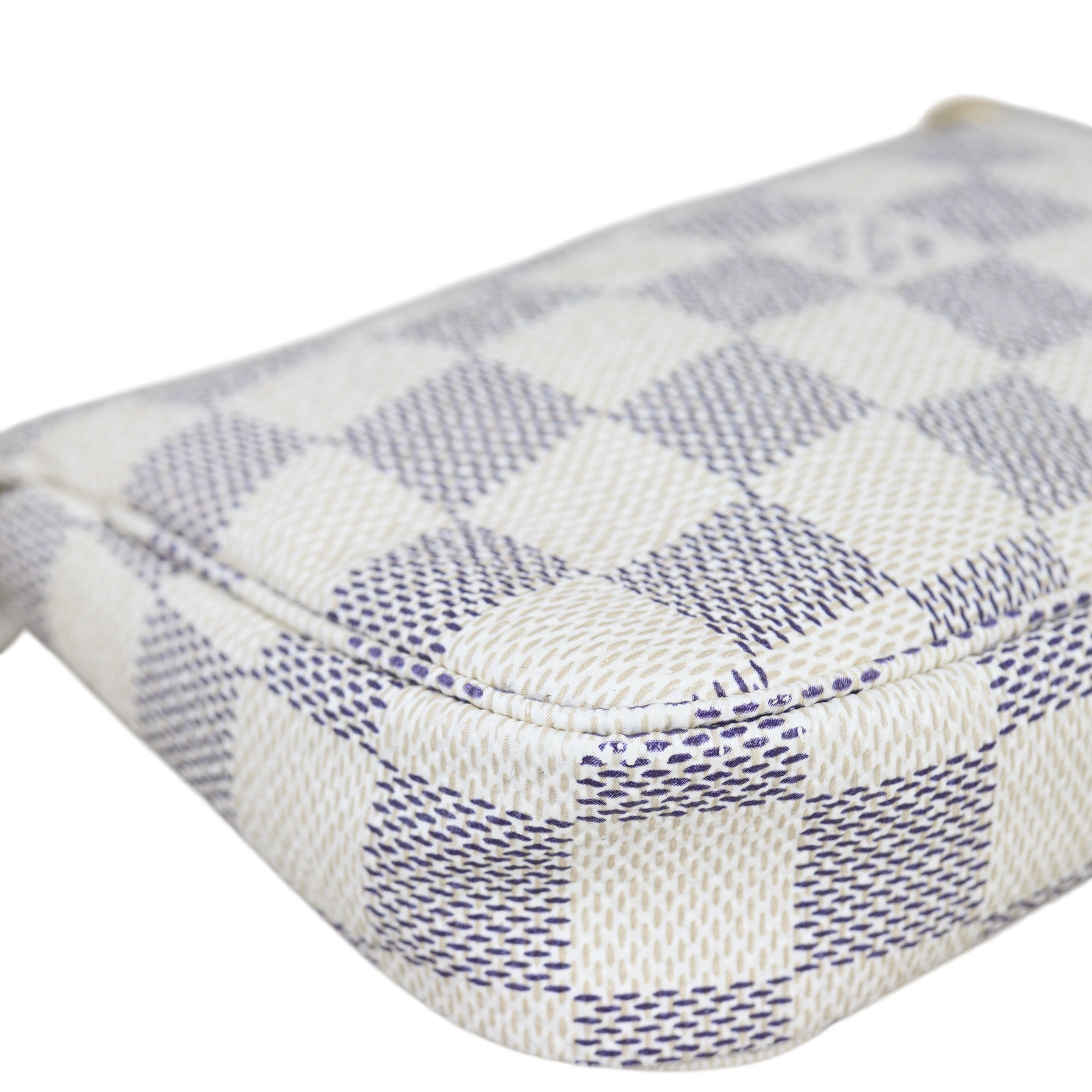 Louis Vuitton Mini Pochette Accessories Damier Azur