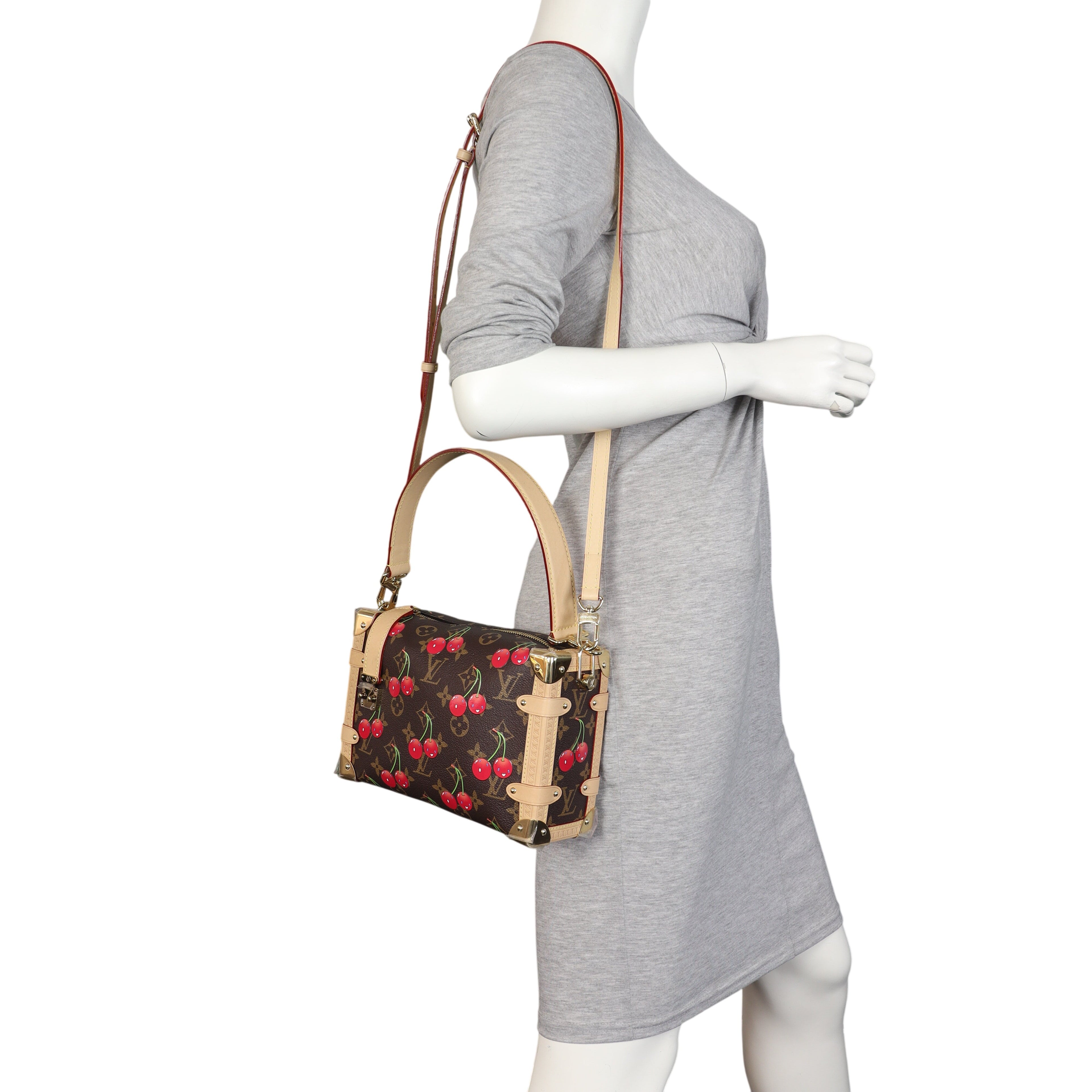 Louis Vuitton x Takashi Murakami Side Trunk MM Monogram Cerises