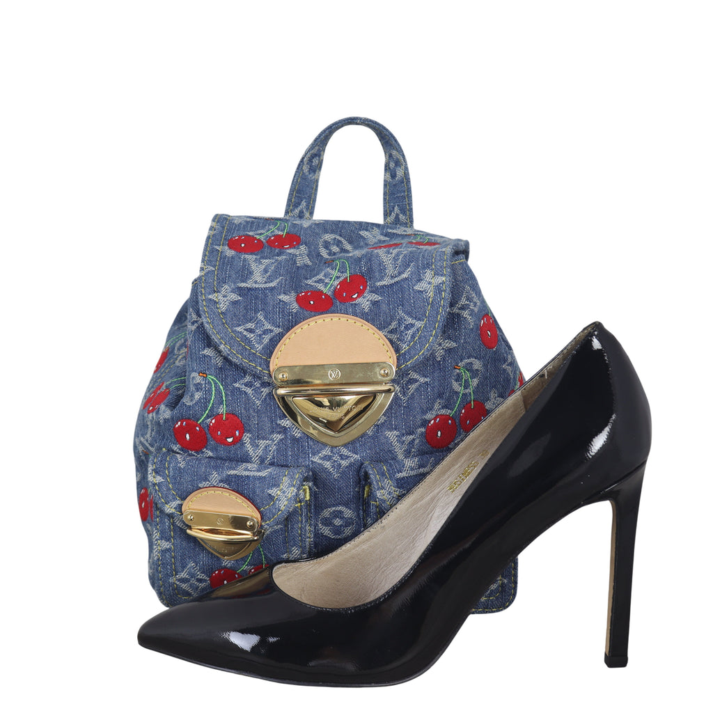 Louis Vuitton x Takashi Murakami Venice Backpack Monogram Denim Cerises