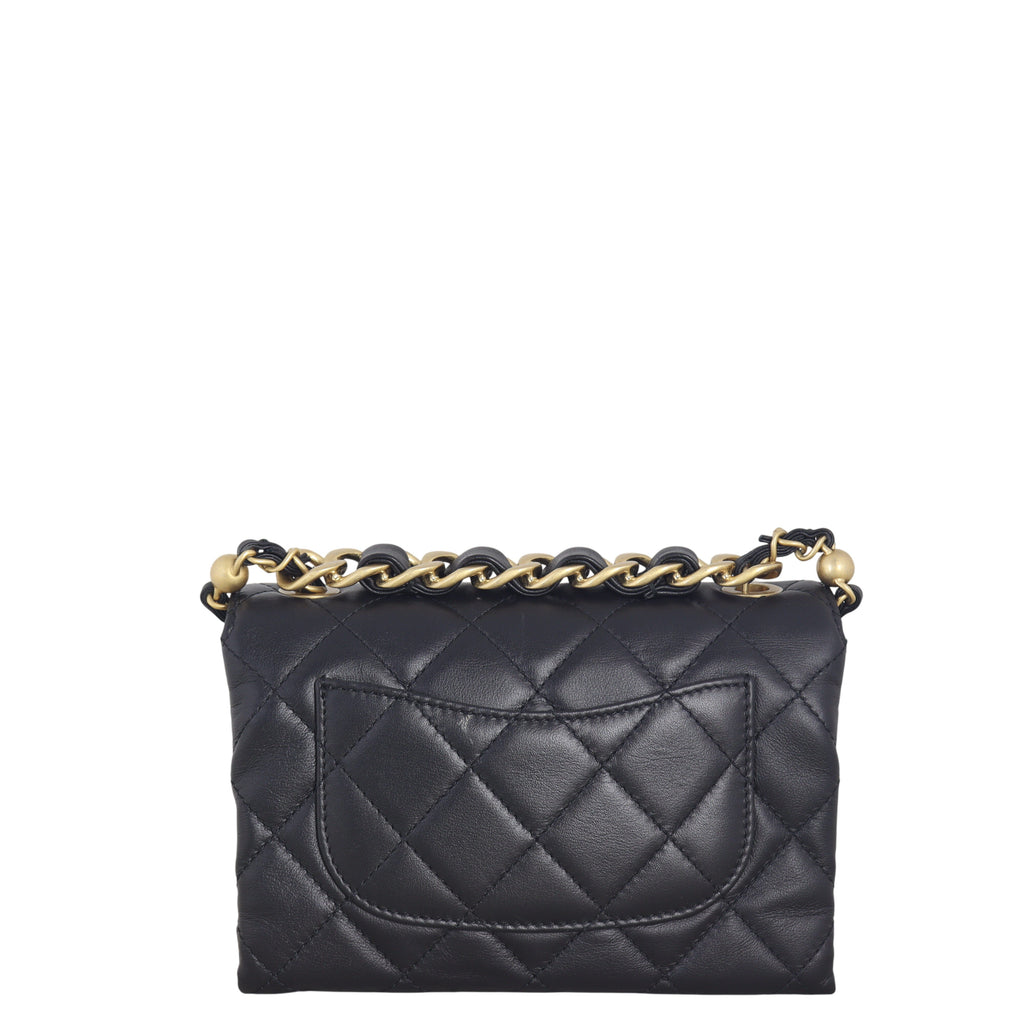 Chanel Chain Bar Top Handle Flap Bag