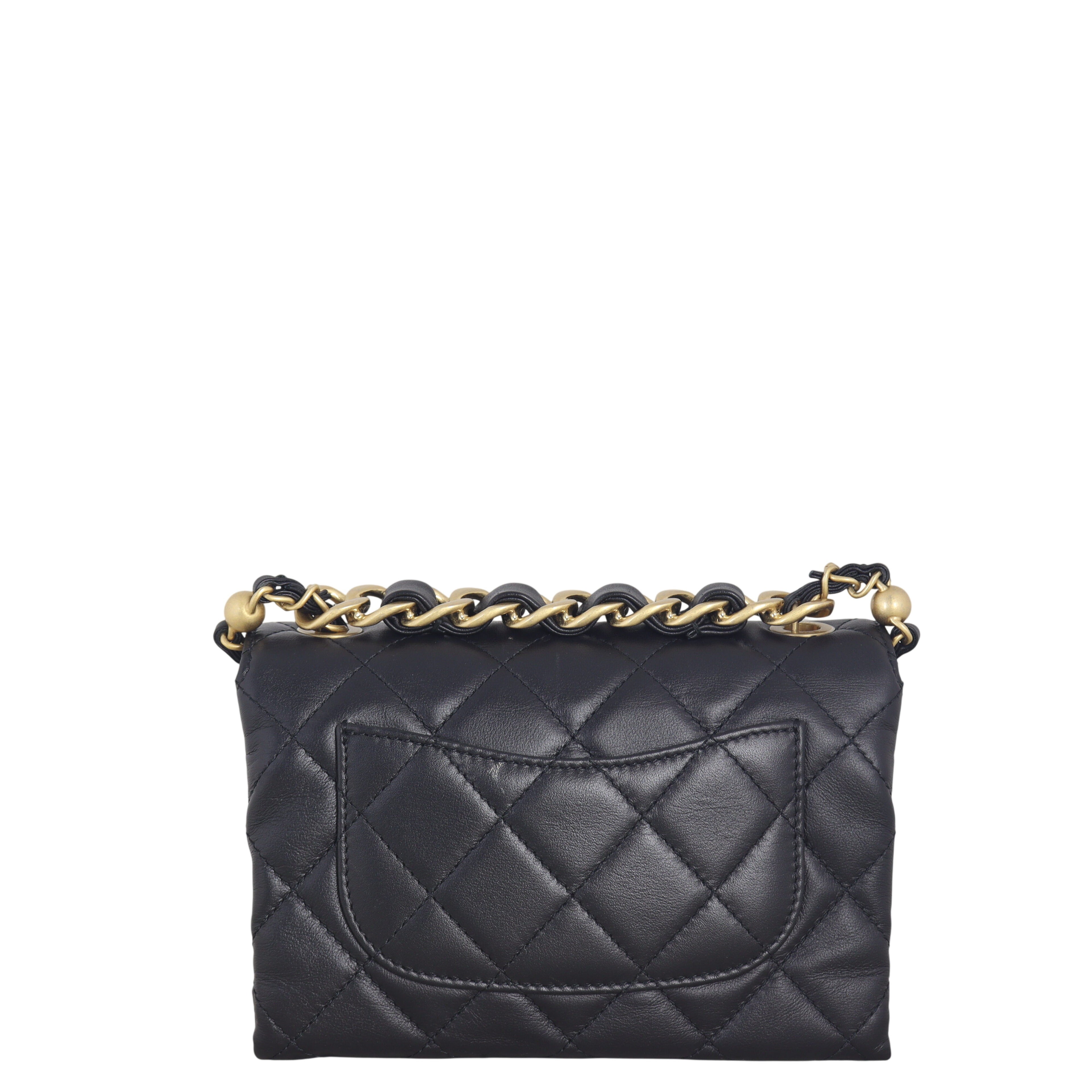 Chanel Chain Bar Top Handle Flap Bag