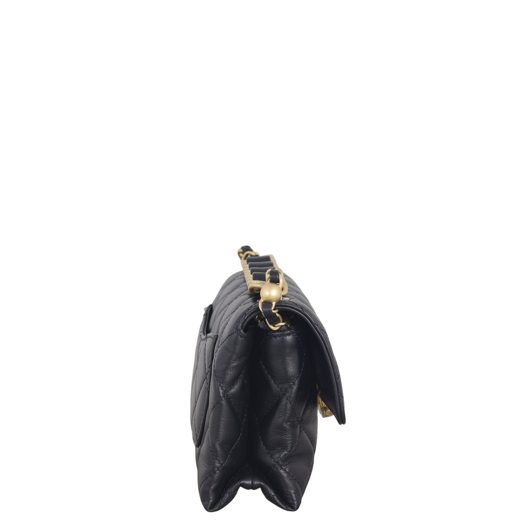 Chanel Chain Bar Top Handle Flap Bag