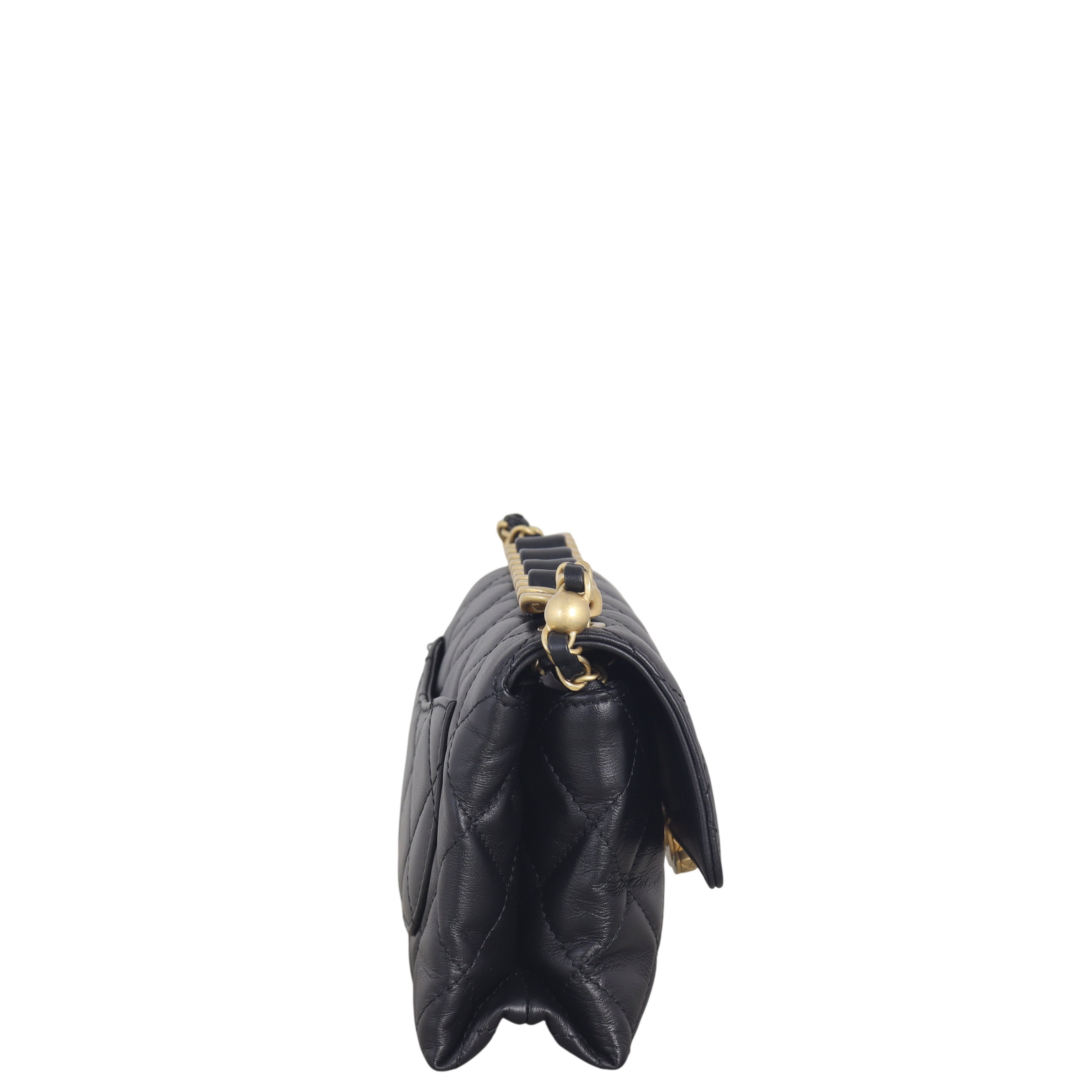 Chanel Chain Bar Top Handle Flap Bag