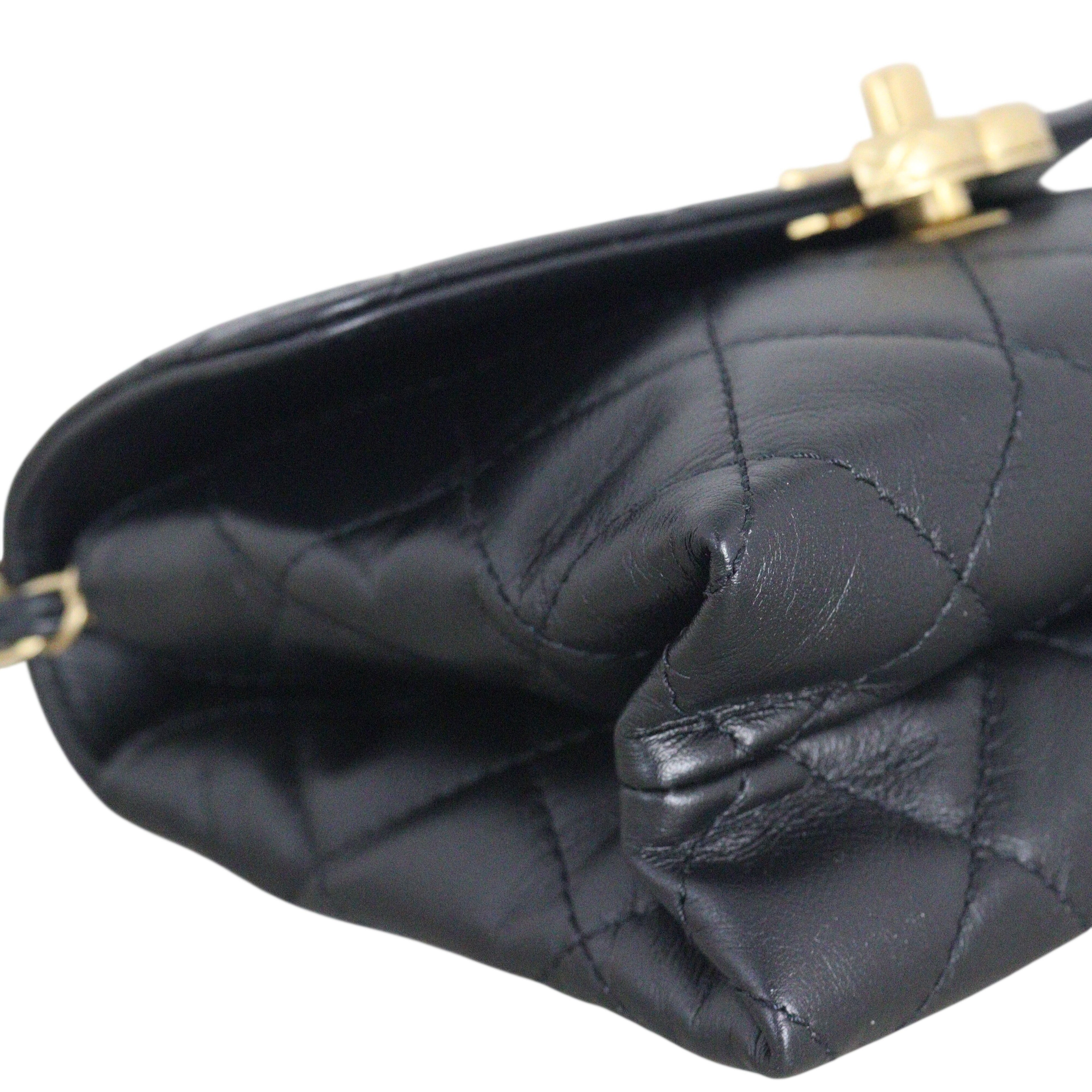 Chanel Chain Bar Top Handle Flap Bag