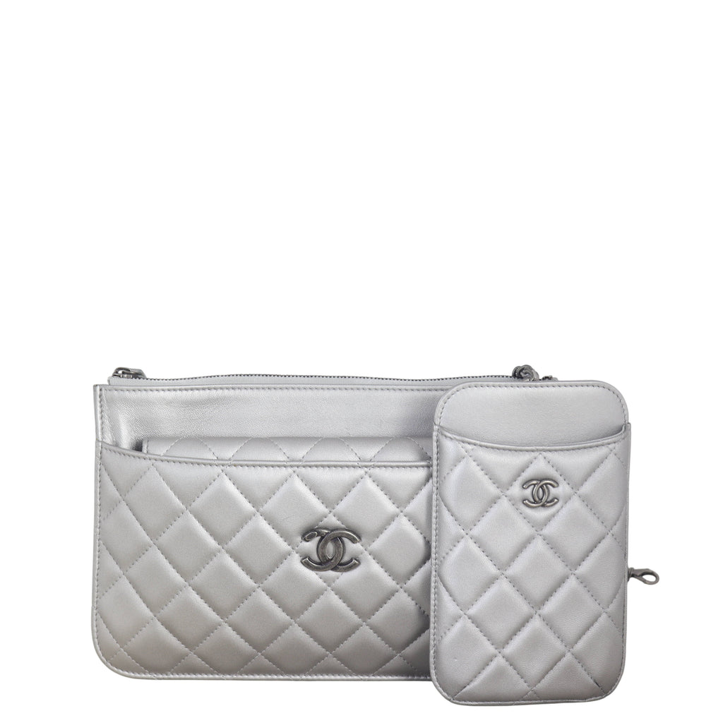 Chanel Multi Pouch Clutch with Chain