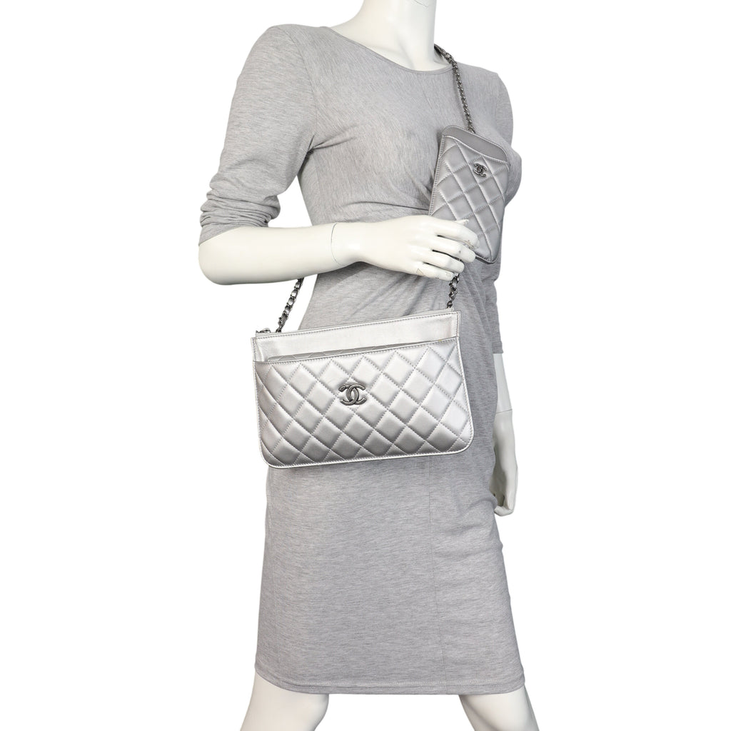 Chanel Multi Pouch Clutch with Chain
